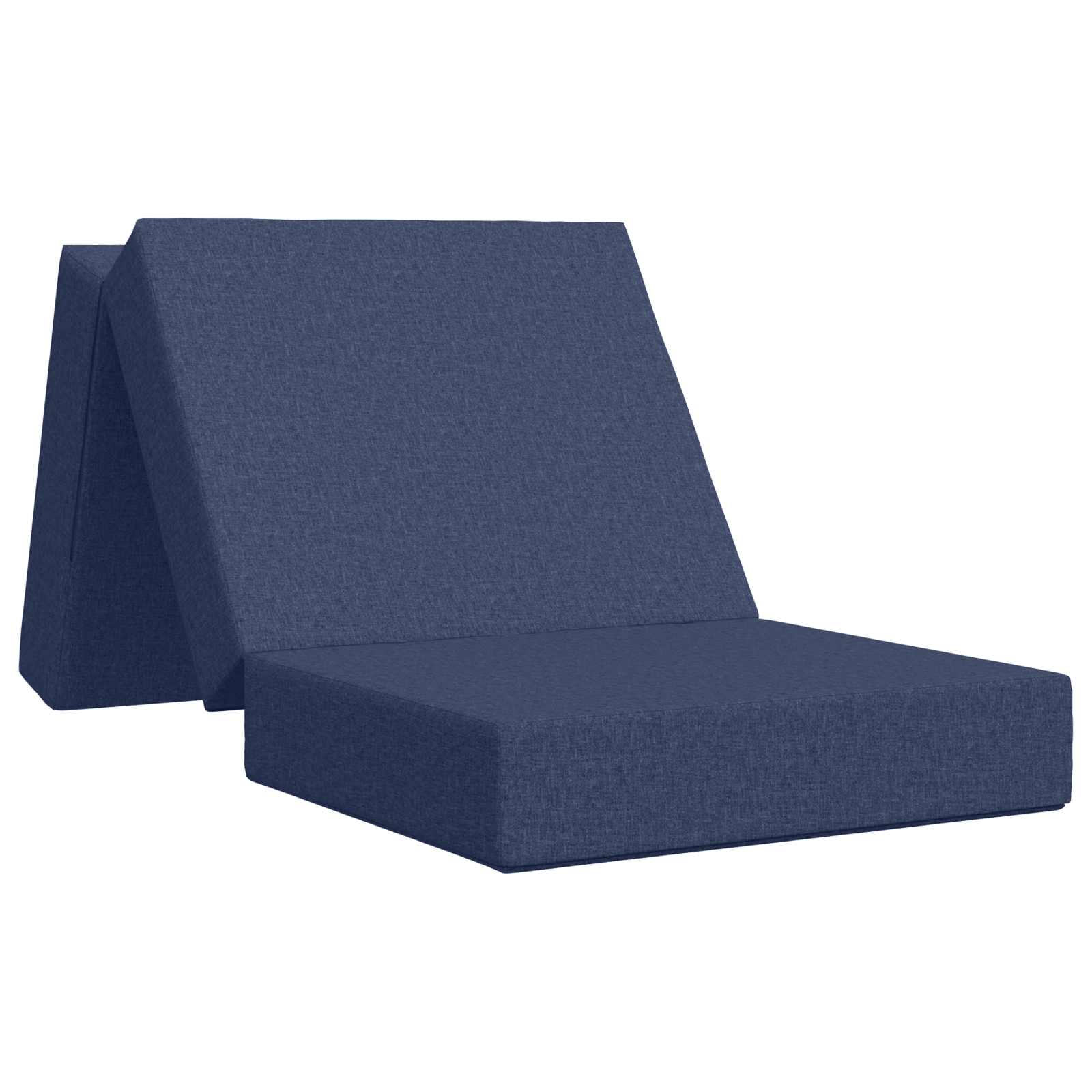 Vouwbare Bankbed 90 x 63 x 45 cm Blauw is nu te koop bij PeponiXL, paradijselijk wonen!