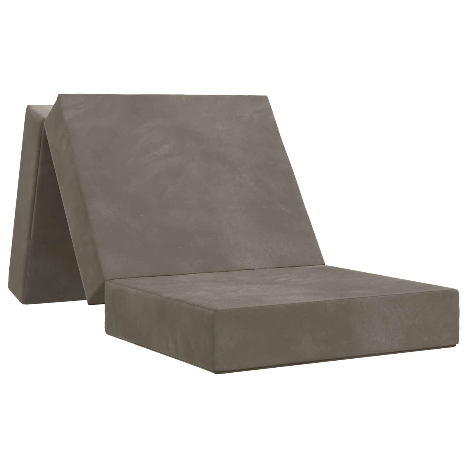 Vouwbare Bankbed 90 x 63 x 45 cm Lichtgrijs is nu te koop bij PeponiXL, paradijselijk wonen!