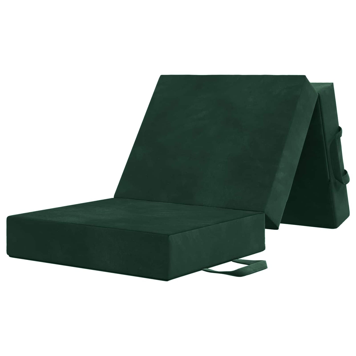 Vouwbare Bankbed 75 x 67 x 45 cm Donkergroen is nu te koop bij PeponiXL, paradijselijk wonen!