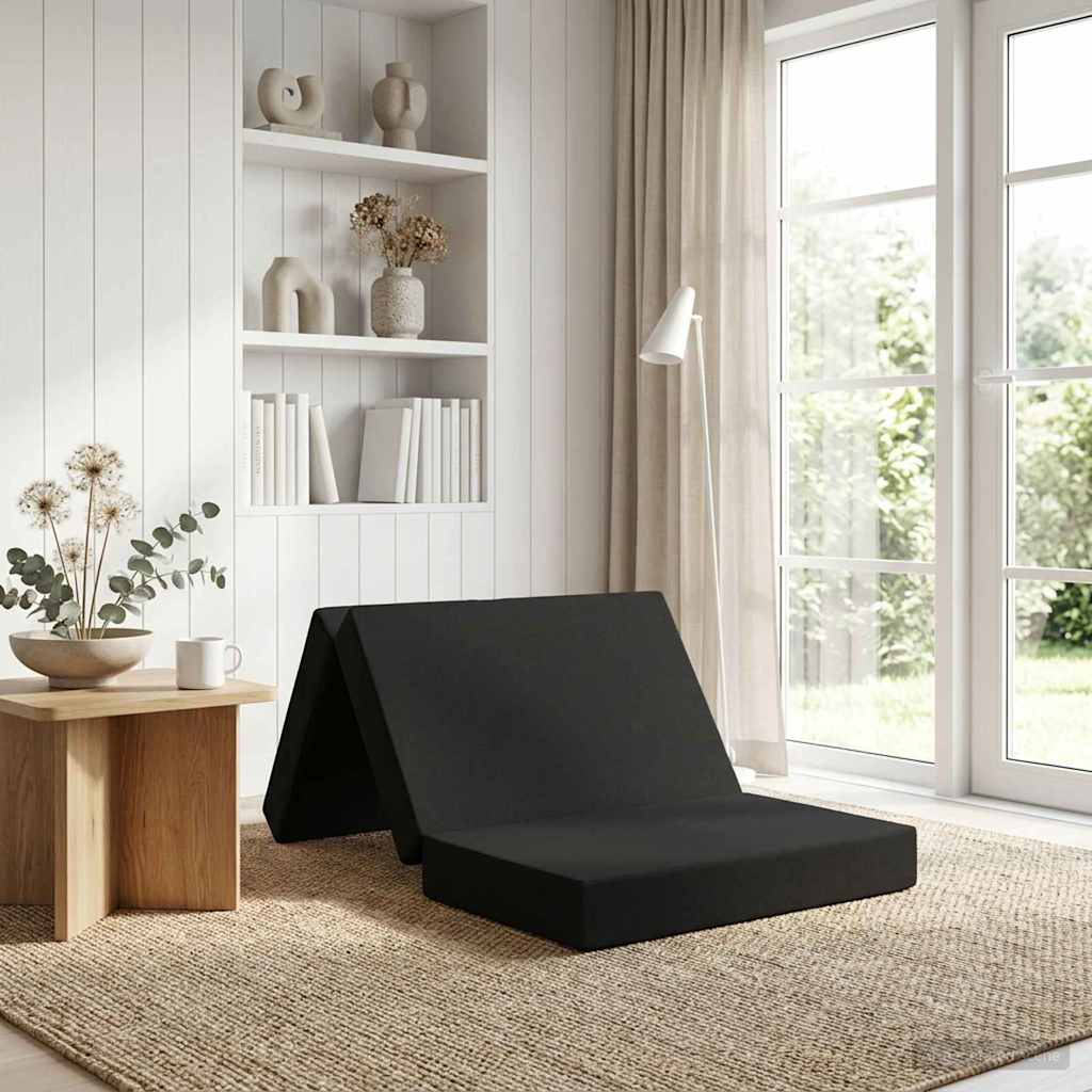 Vouwbare Bankbed 100 x 67 x 45 cm Zwart is nu te koop bij PeponiXL, paradijselijk wonen!