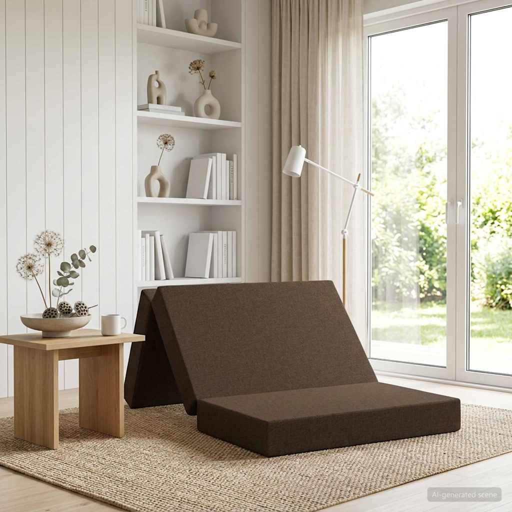 Vouwbare Bankbed 100 x 67 x 45 cm Taupe is nu te koop bij PeponiXL, paradijselijk wonen!