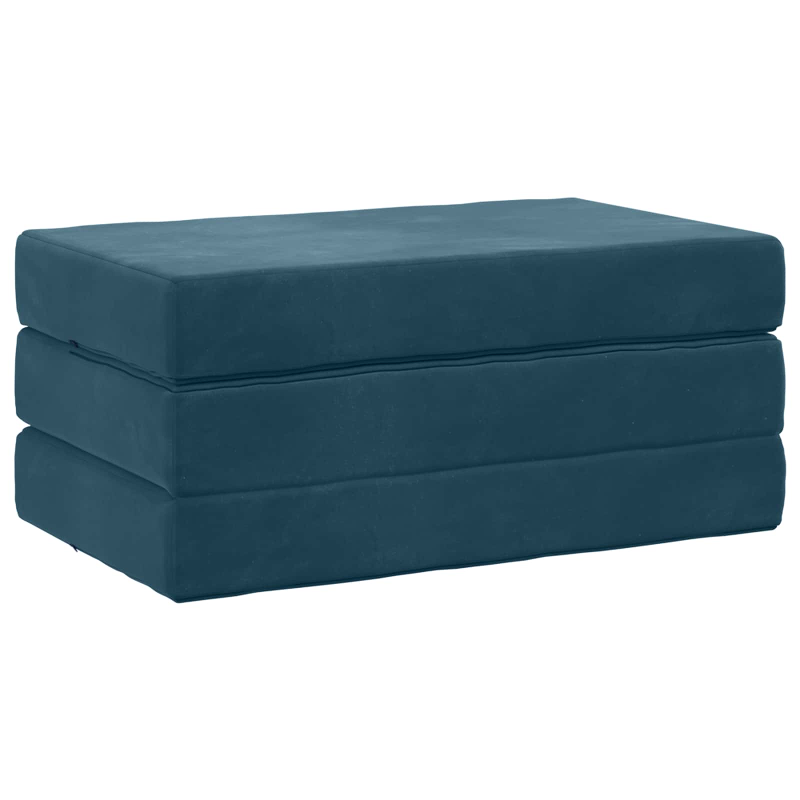Vouwbare Bankbed 80 x 67 x 45 cm Blauw is nu te koop bij PeponiXL, paradijselijk wonen!