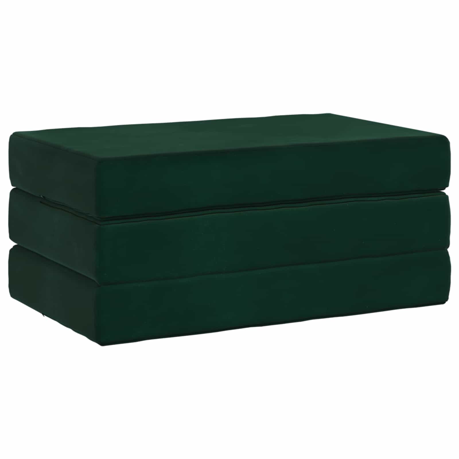 Vouwbare Bankbed 80 x 67 x 45 cm Donkergroen is nu te koop bij PeponiXL, paradijselijk wonen!