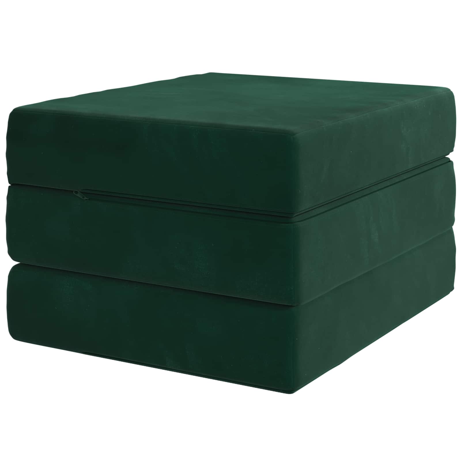 Vouwbare Bankbed 90 x 67 x 45 cm Donkergroen is nu te koop bij PeponiXL, paradijselijk wonen!