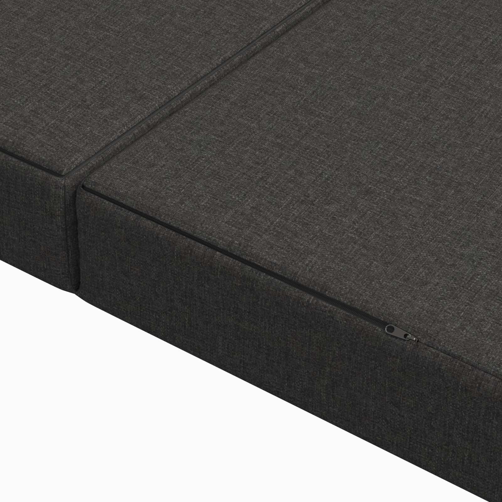Vouwbare Bankbed 100 x 67 x 45 cm Donkergrijs is nu te koop bij PeponiXL, paradijselijk wonen!