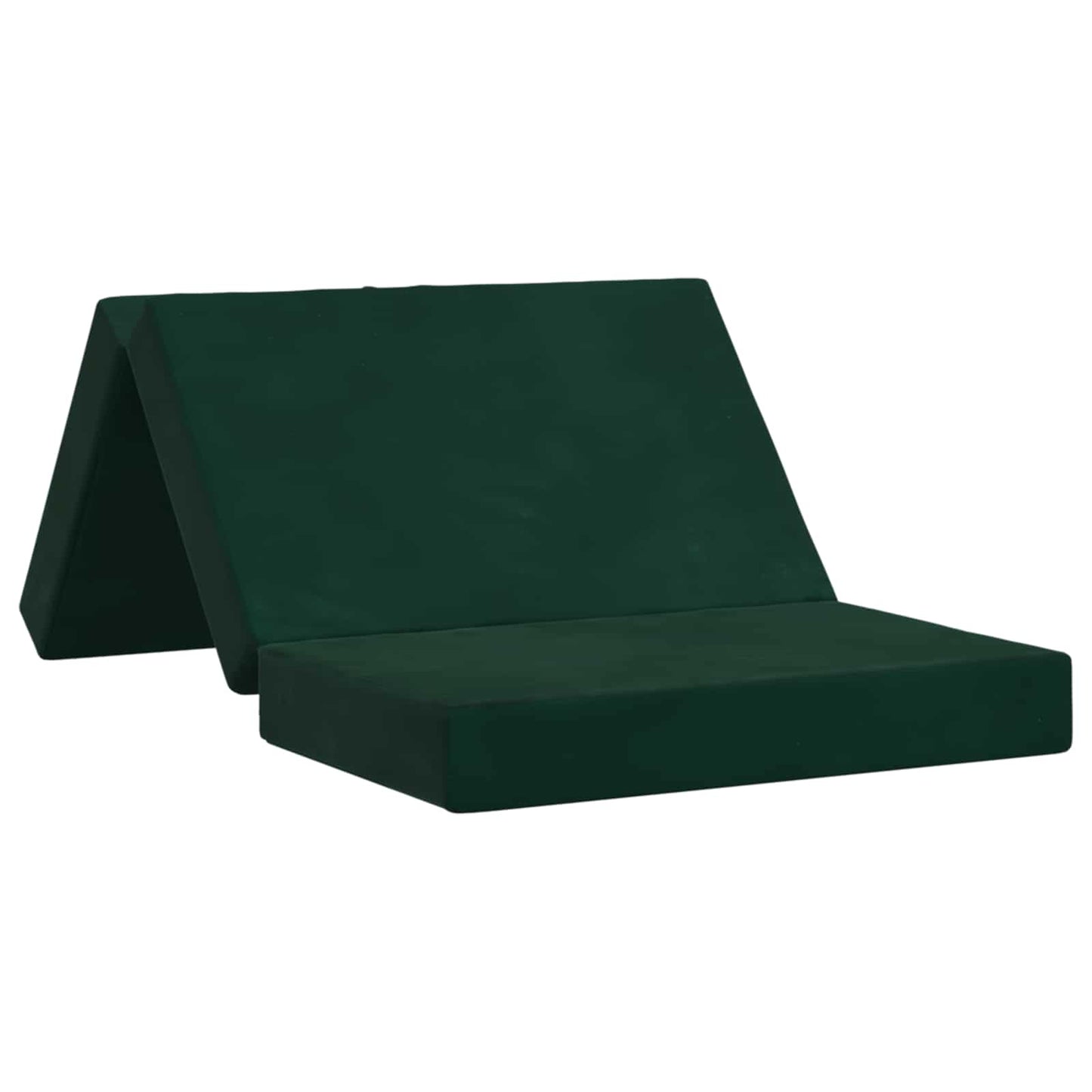 Vouwbare Bankbed 100 x 67 x 45 cm Donkergroen is nu te koop bij PeponiXL, paradijselijk wonen!
