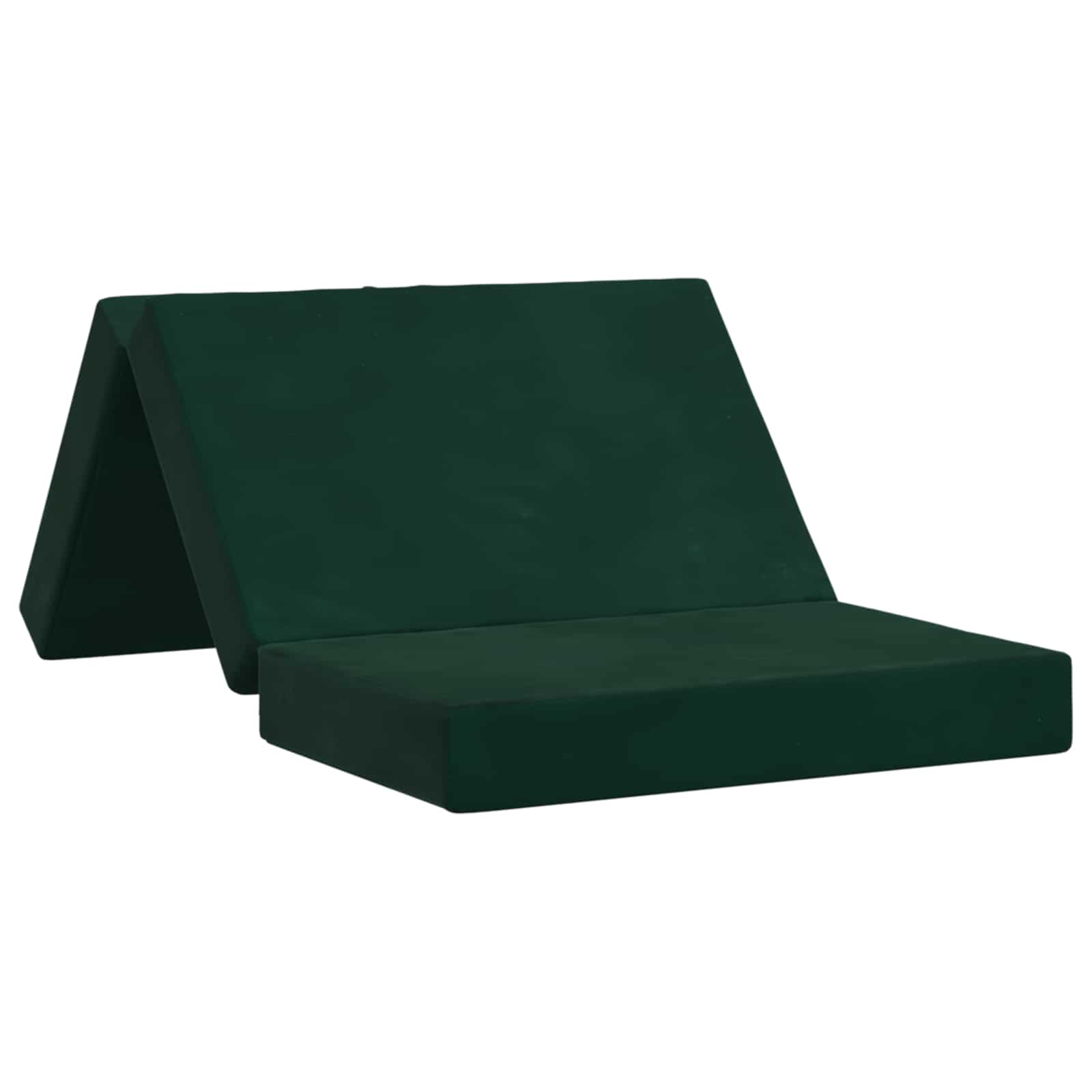 Vouwbare Bankbed 100 x 67 x 45 cm Donkergroen is nu te koop bij PeponiXL, paradijselijk wonen!