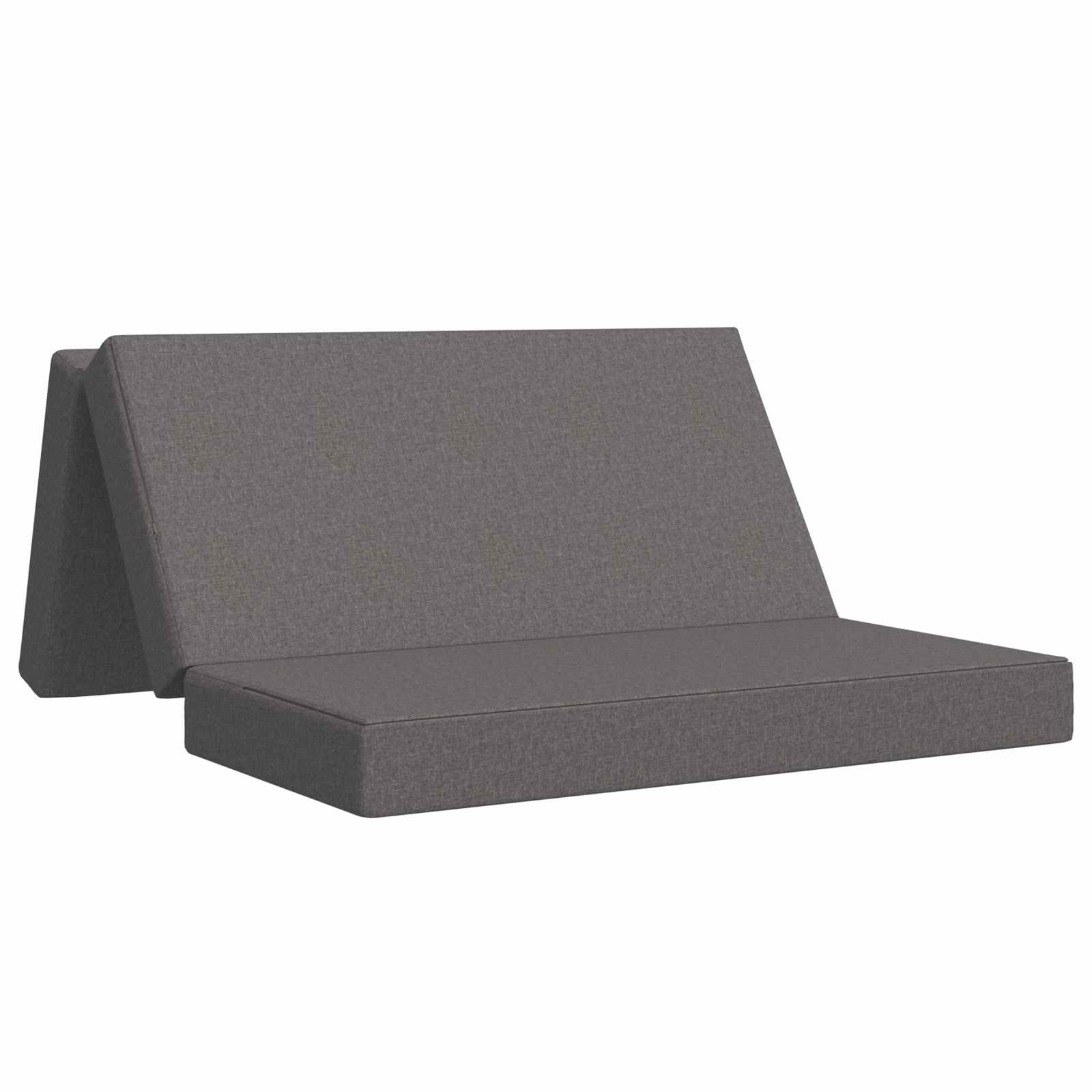 Vouwbare Bankbed 120 x 67 x 45 cm Lichtgrijs is nu te koop bij PeponiXL, paradijselijk wonen!