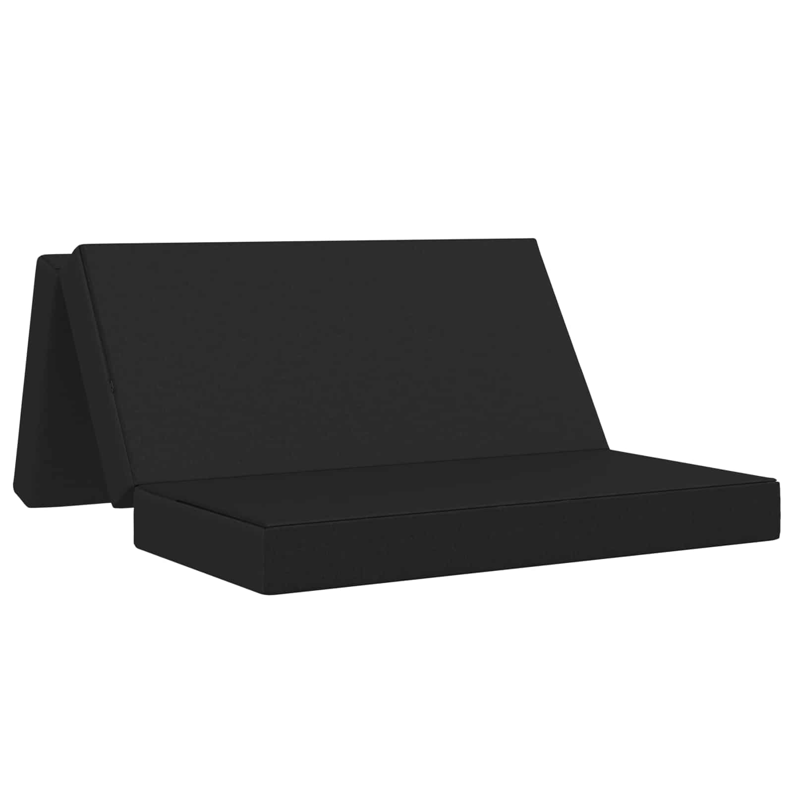 Vouwbare Bankbed 120 x 67 x 45 cm Zwart is nu te koop bij PeponiXL, paradijselijk wonen!