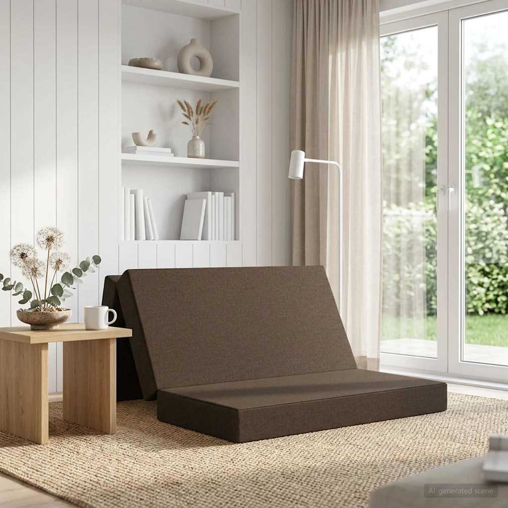 Vouwbare Bankbed 140 x 67 x 45 cm Taupe is nu te koop bij PeponiXL, paradijselijk wonen!