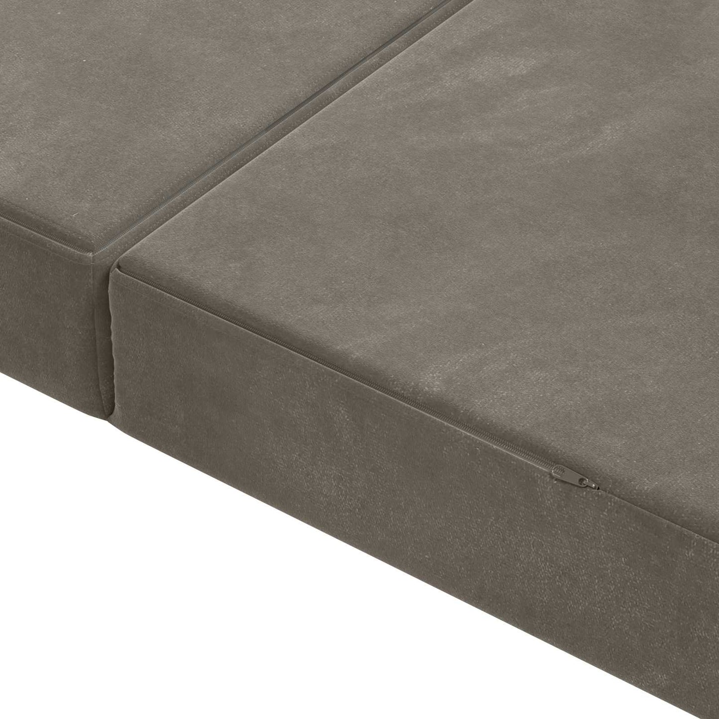 Vouwbare Bankbed 120 x 67 x 45 cm Lichtgrijs is nu te koop bij PeponiXL, paradijselijk wonen!