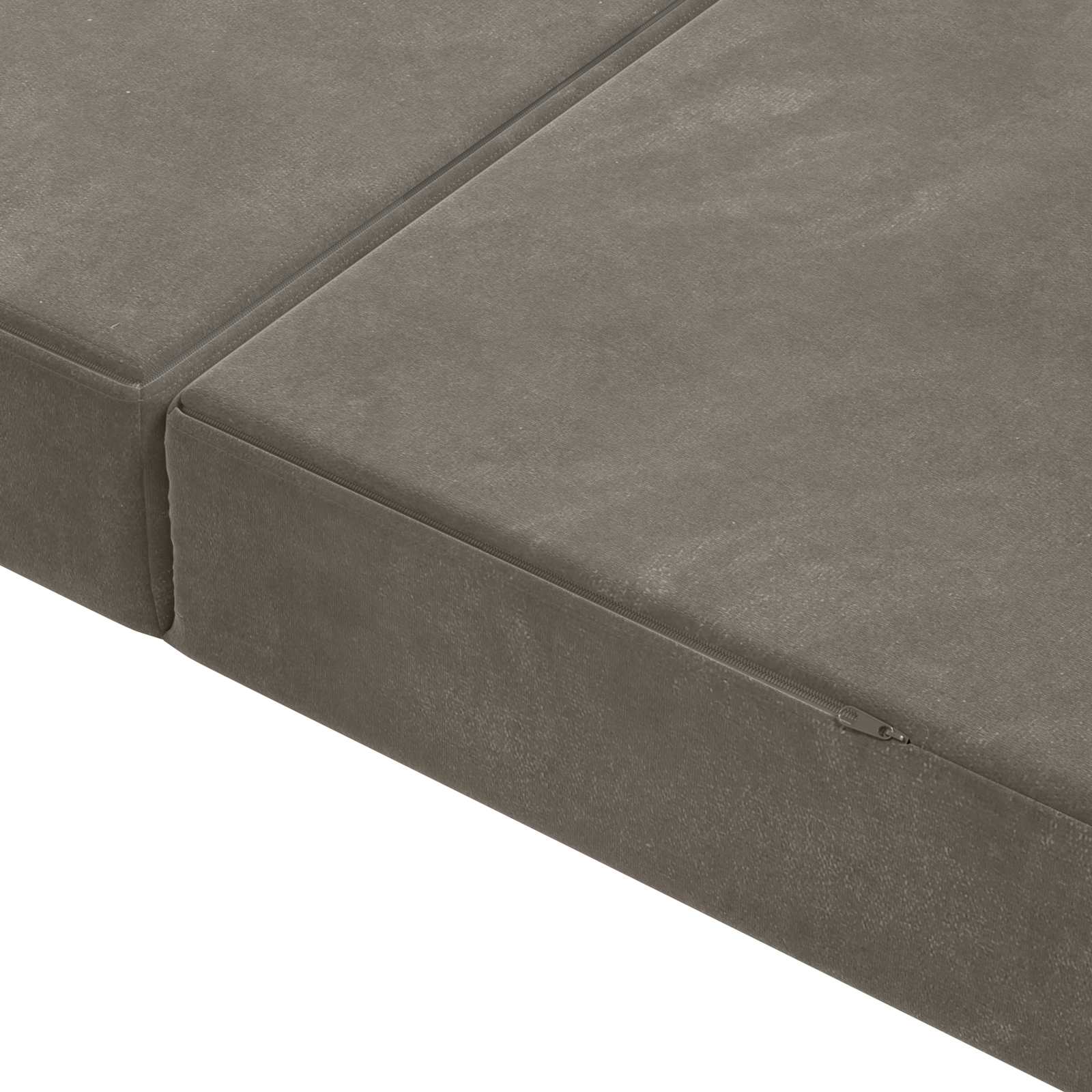 Vouwbare Bankbed 120 x 67 x 45 cm Lichtgrijs is nu te koop bij PeponiXL, paradijselijk wonen!