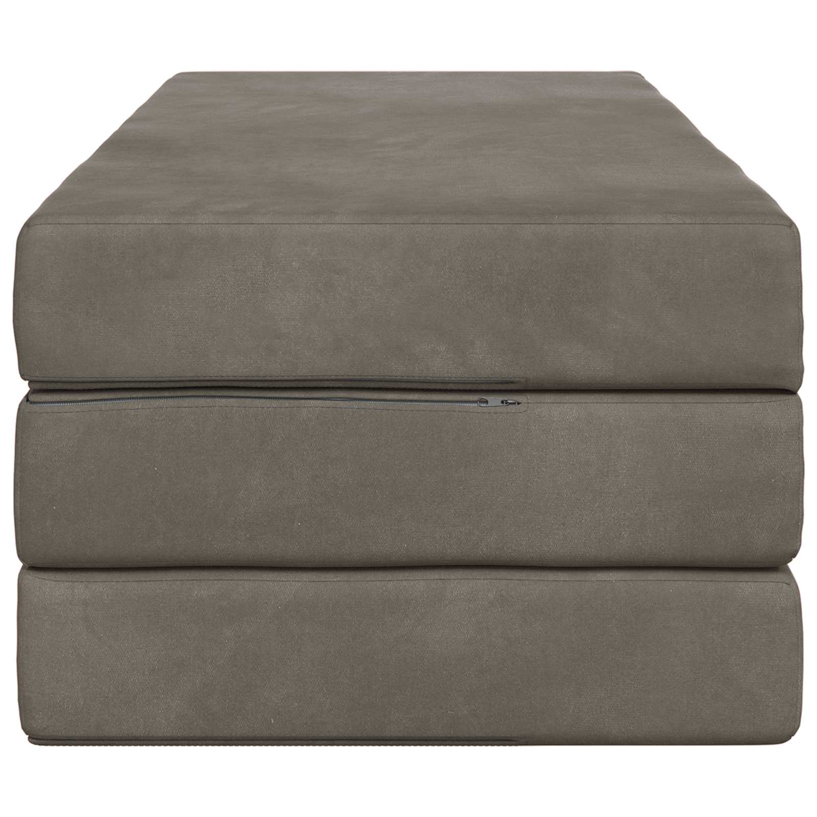 Vouwbare Bankbed 120 x 67 x 45 cm Lichtgrijs is nu te koop bij PeponiXL, paradijselijk wonen!