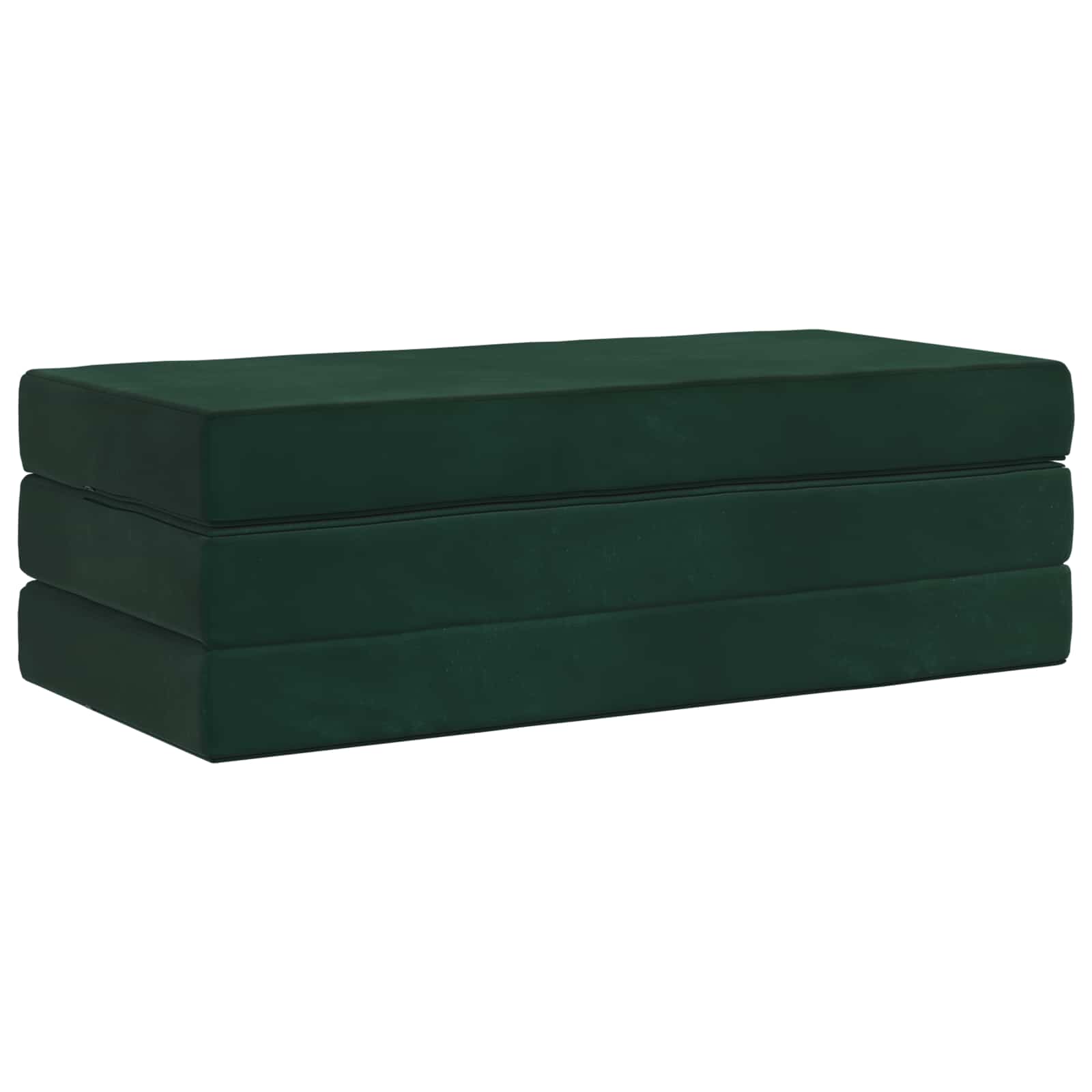 Vouwbare Bankbed 120 x 67 x 45 cm Donkergroen is nu te koop bij PeponiXL, paradijselijk wonen!