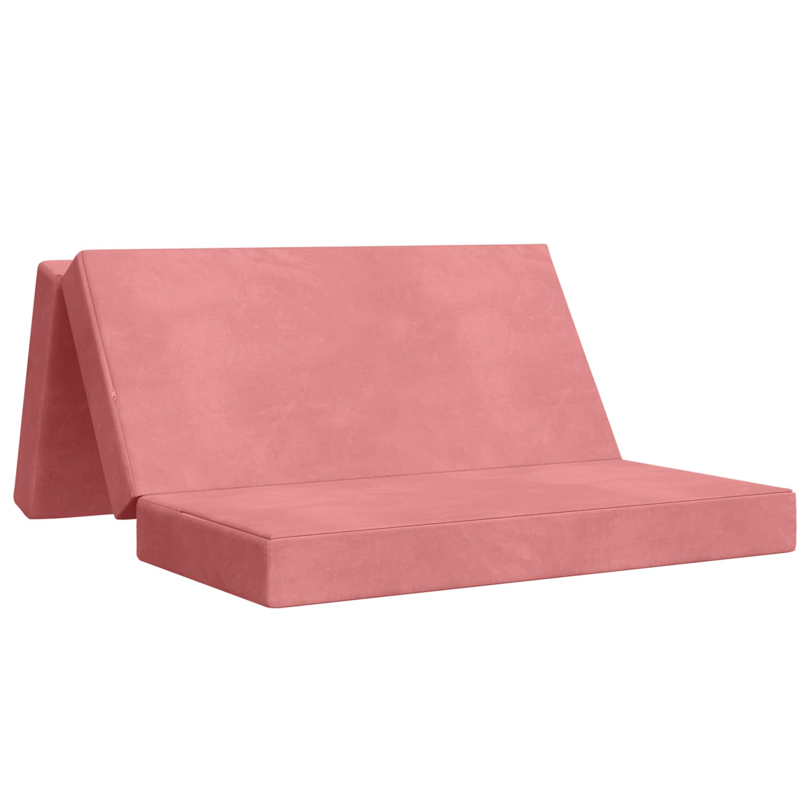Vouwbare Bankbed 120 x 67 x 45 cm Roze is nu te koop bij PeponiXL, paradijselijk wonen!
