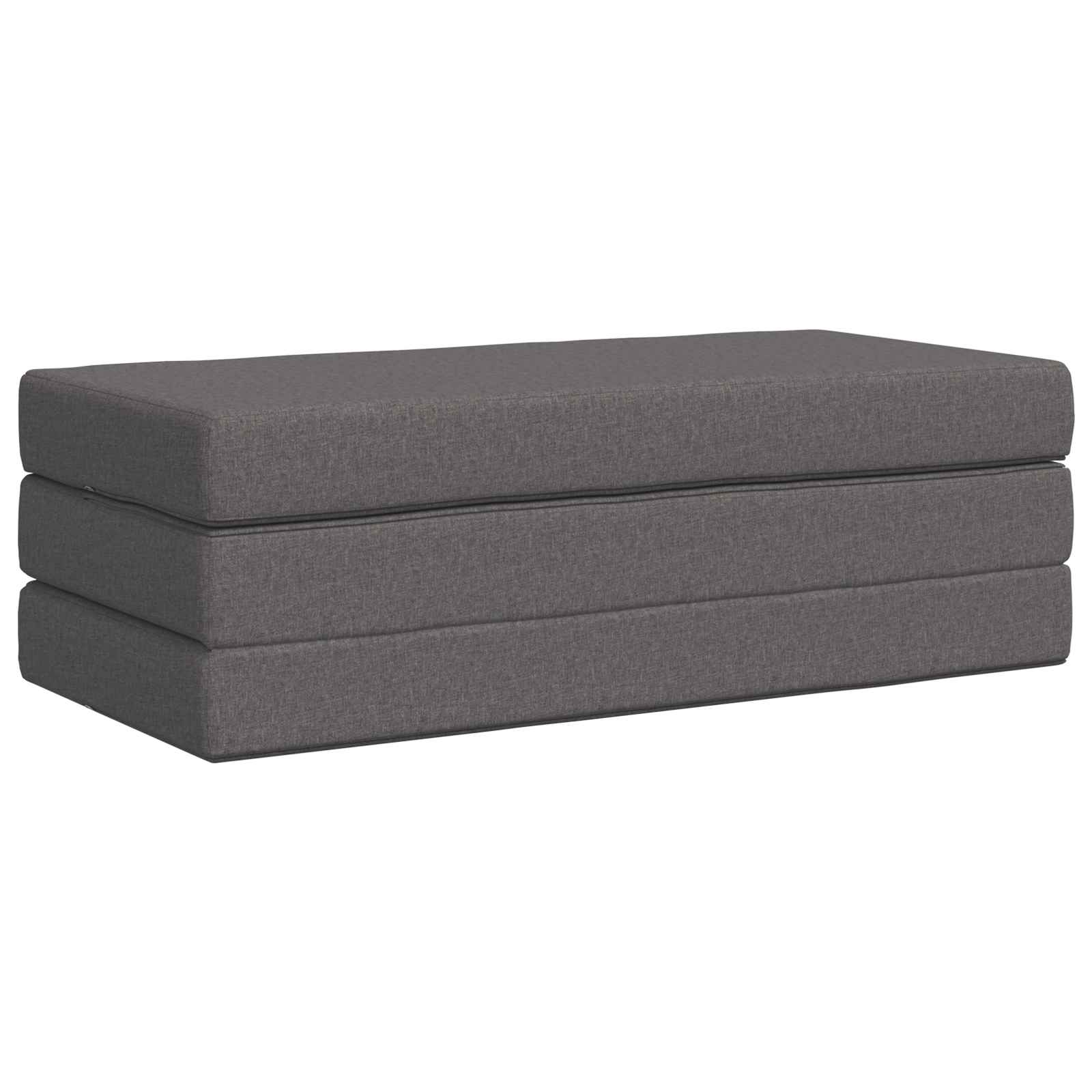 Vouwbare Bankbed 140 x 67 x 45 cm Lichtgrijs is nu te koop bij PeponiXL, paradijselijk wonen!