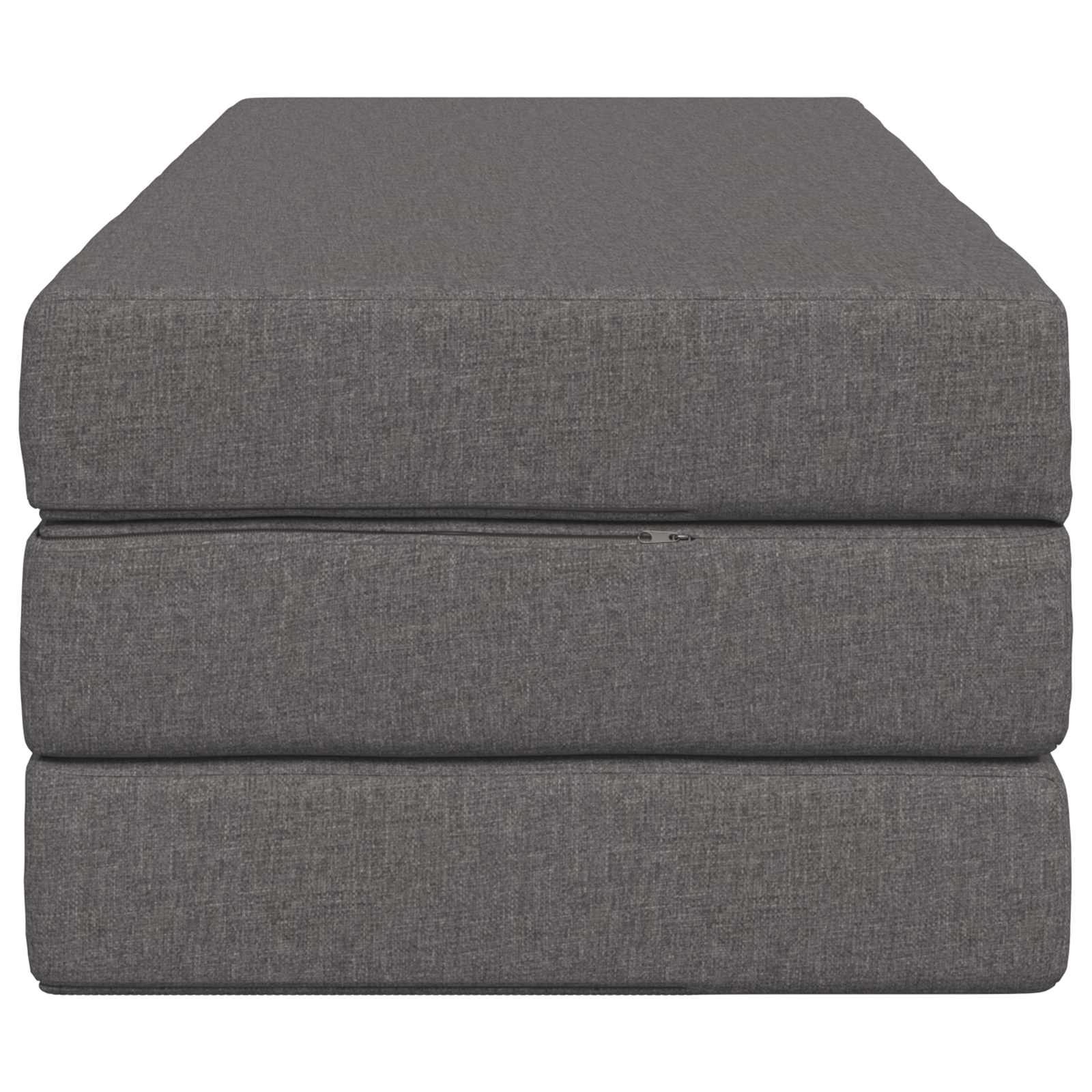 Vouwbare Bankbed 140 x 67 x 45 cm Lichtgrijs is nu te koop bij PeponiXL, paradijselijk wonen!