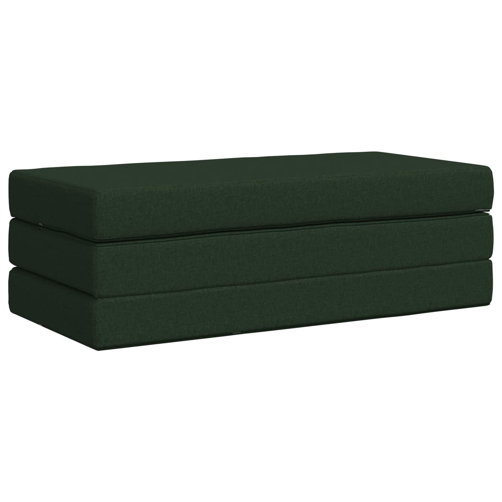 Vouwbare Bankbed 140 x 67 x 45 cm Donkergroen is nu te koop bij PeponiXL, paradijselijk wonen!
