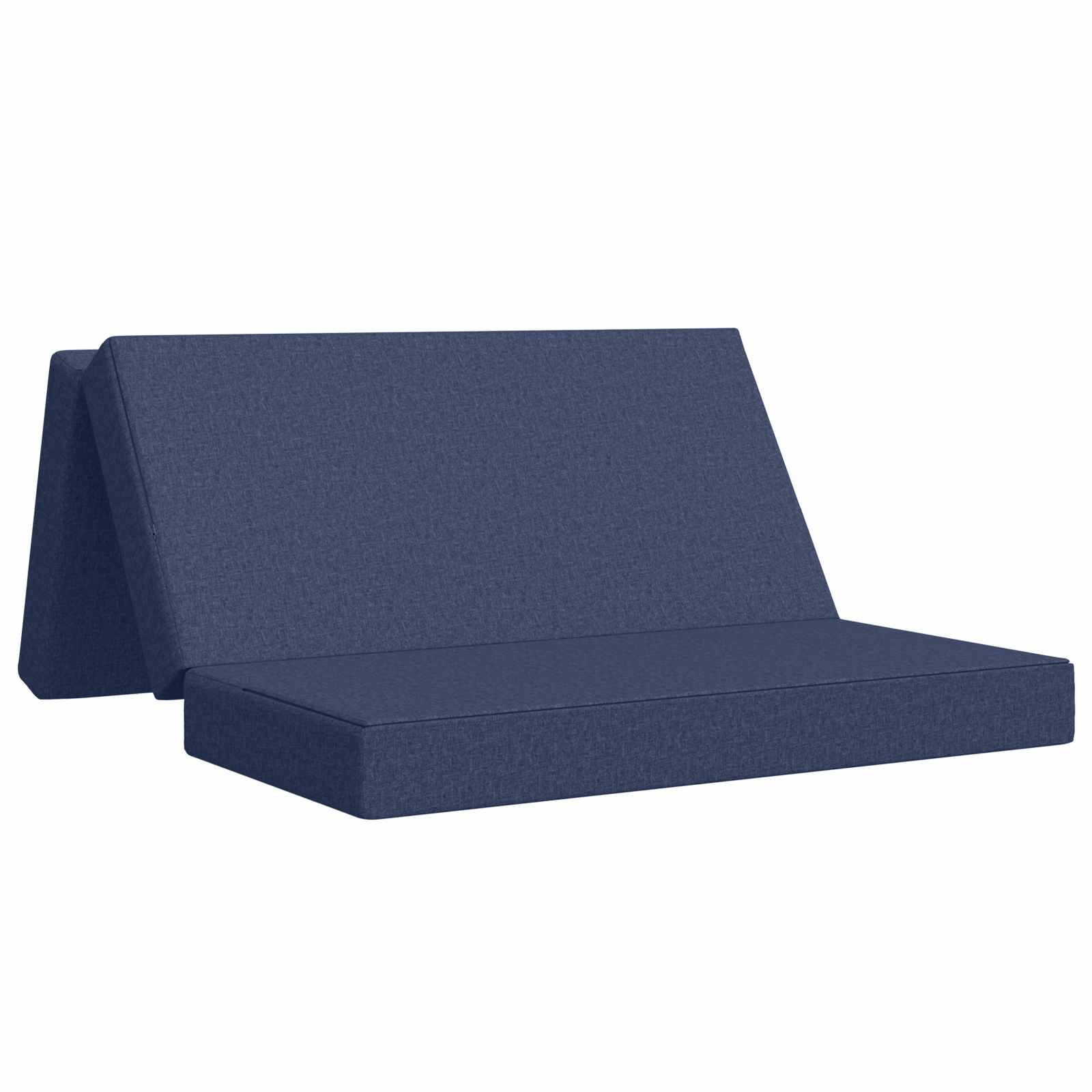 Vouwbare Bankbed 140 x 67 x 45 cm Blauw is nu te koop bij PeponiXL, paradijselijk wonen!