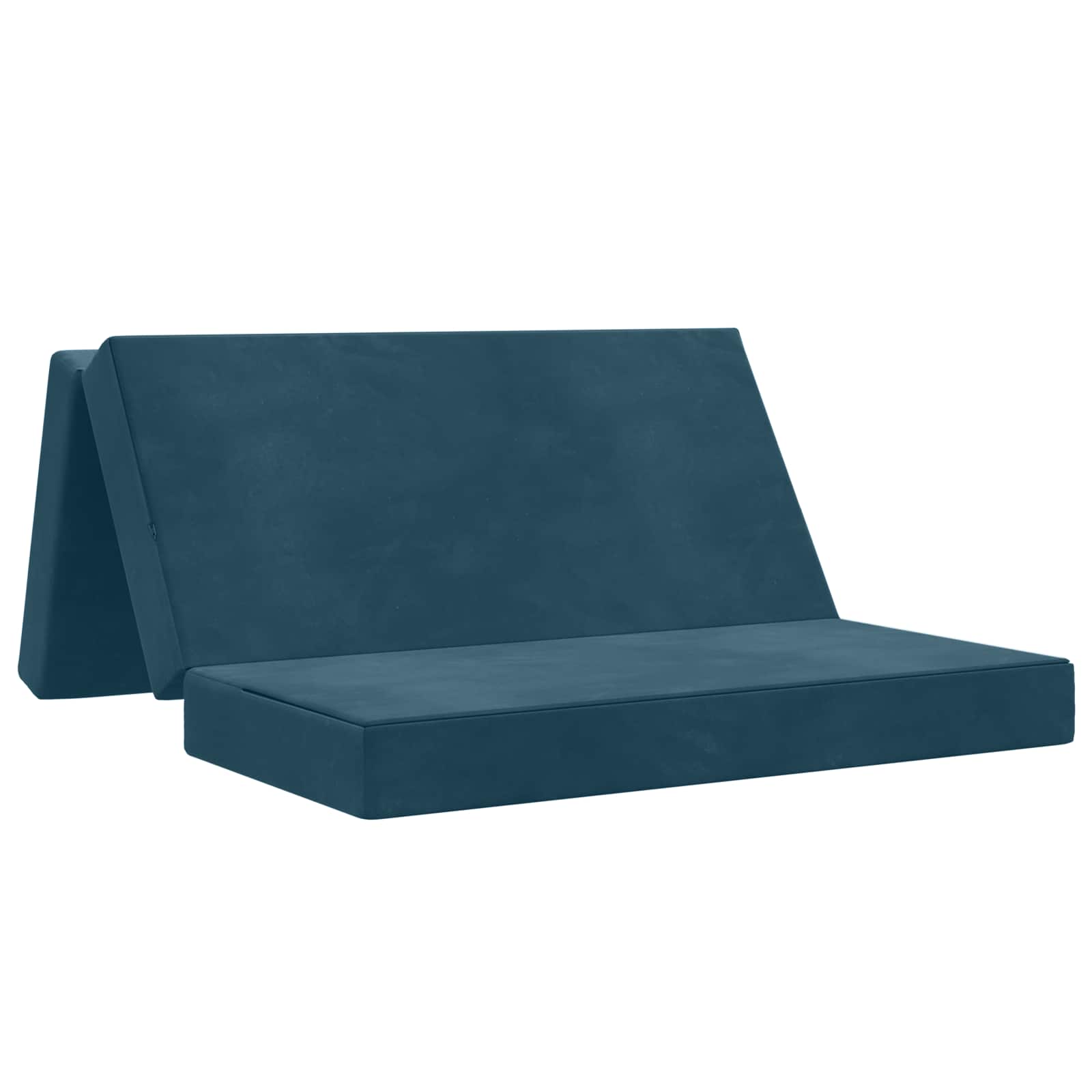 Vouwbare Bankbed 140 x 67 x 45 cm Blauw is nu te koop bij PeponiXL, paradijselijk wonen!