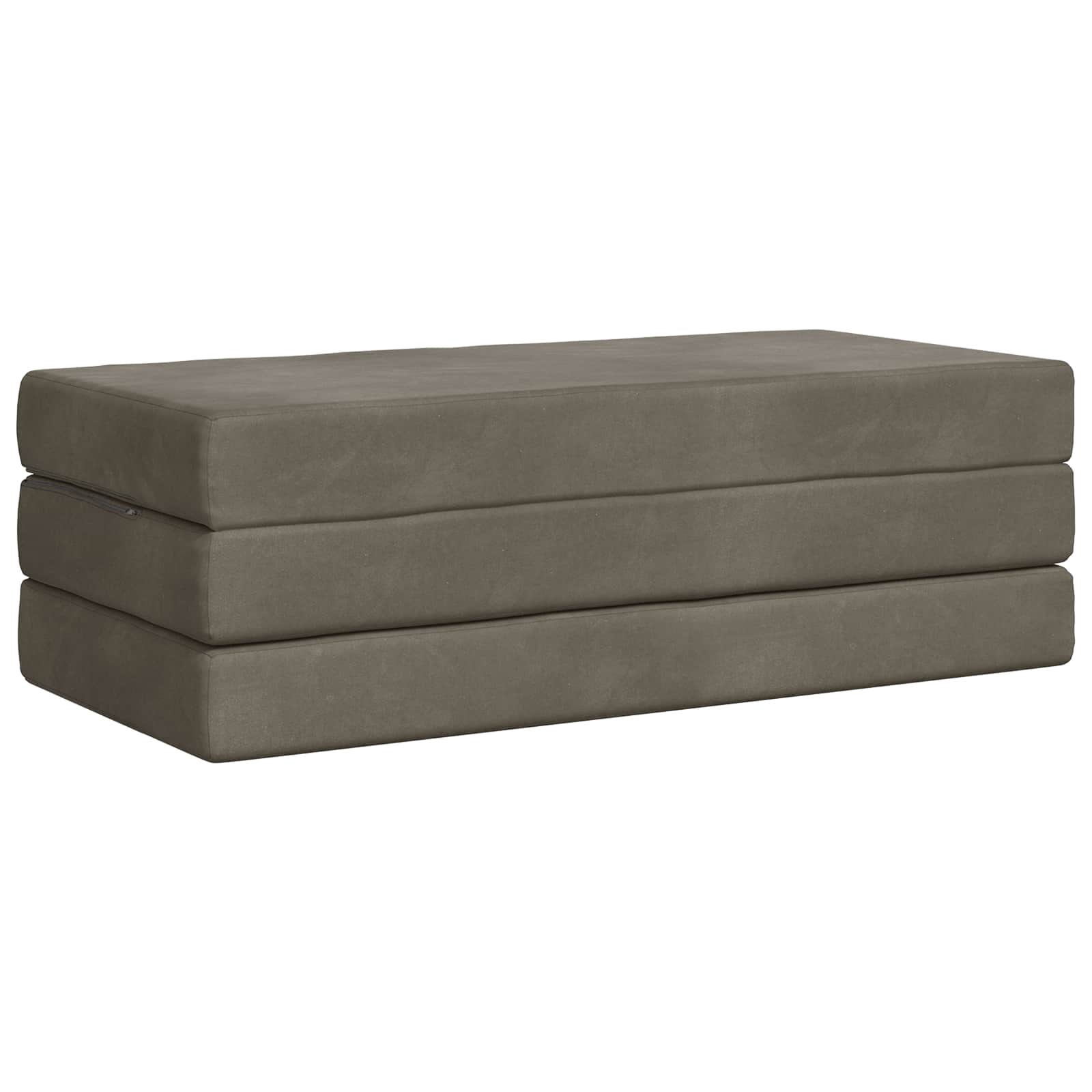 Vouwbare Bankbed 140 x 67 x 45 cm Lichtgrijs is nu te koop bij PeponiXL, paradijselijk wonen!