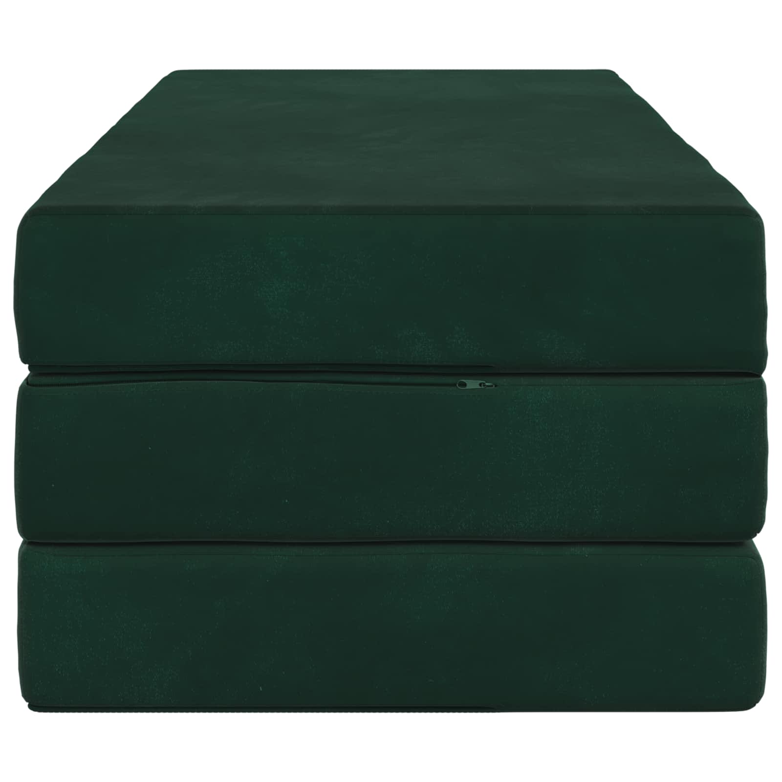 Vouwbare Bankbed 140 x 67 x 45 cm Donkergroen is nu te koop bij PeponiXL, paradijselijk wonen!