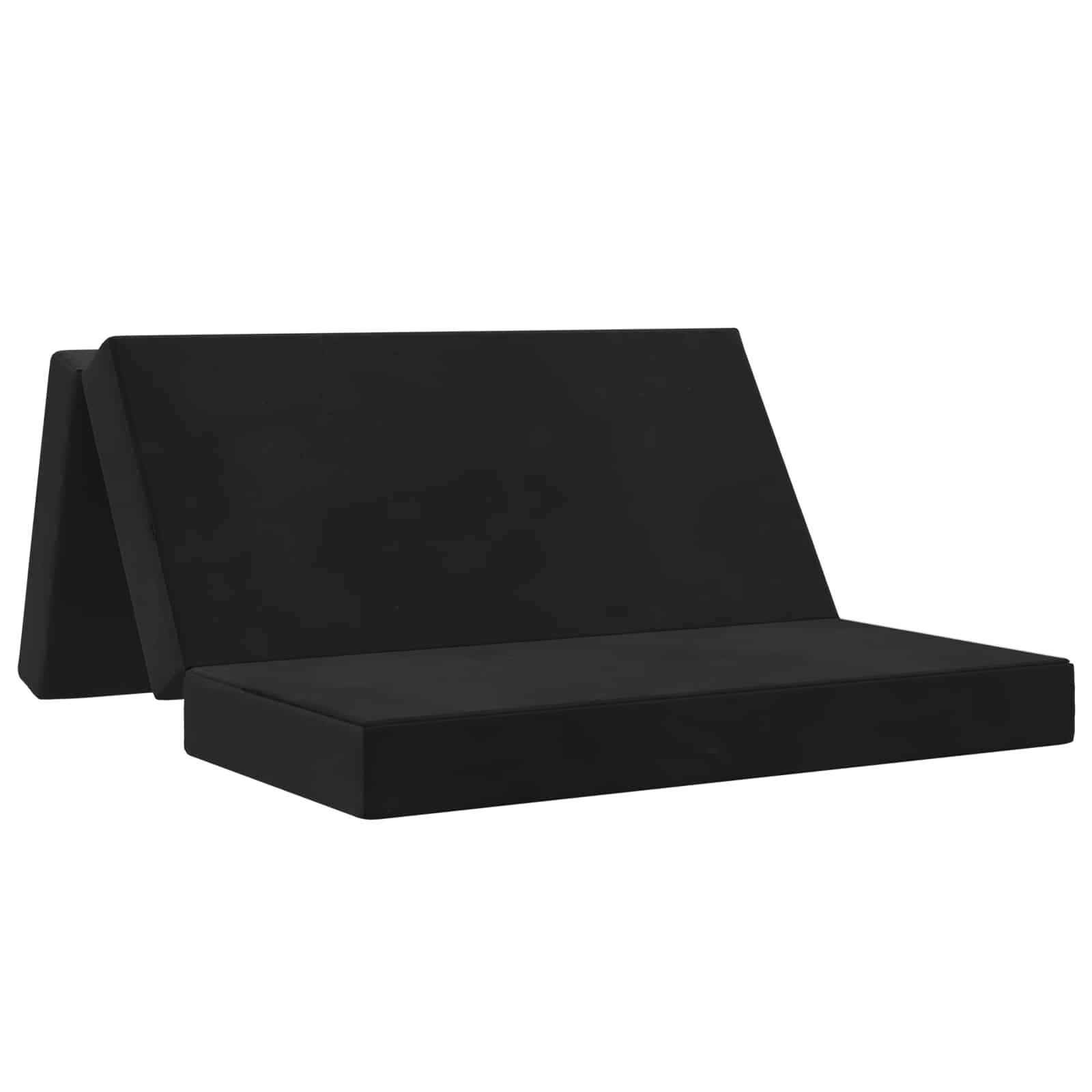 Vouwbare Bankbed 140 x 67 x 45 cm Zwart is nu te koop bij PeponiXL, paradijselijk wonen!