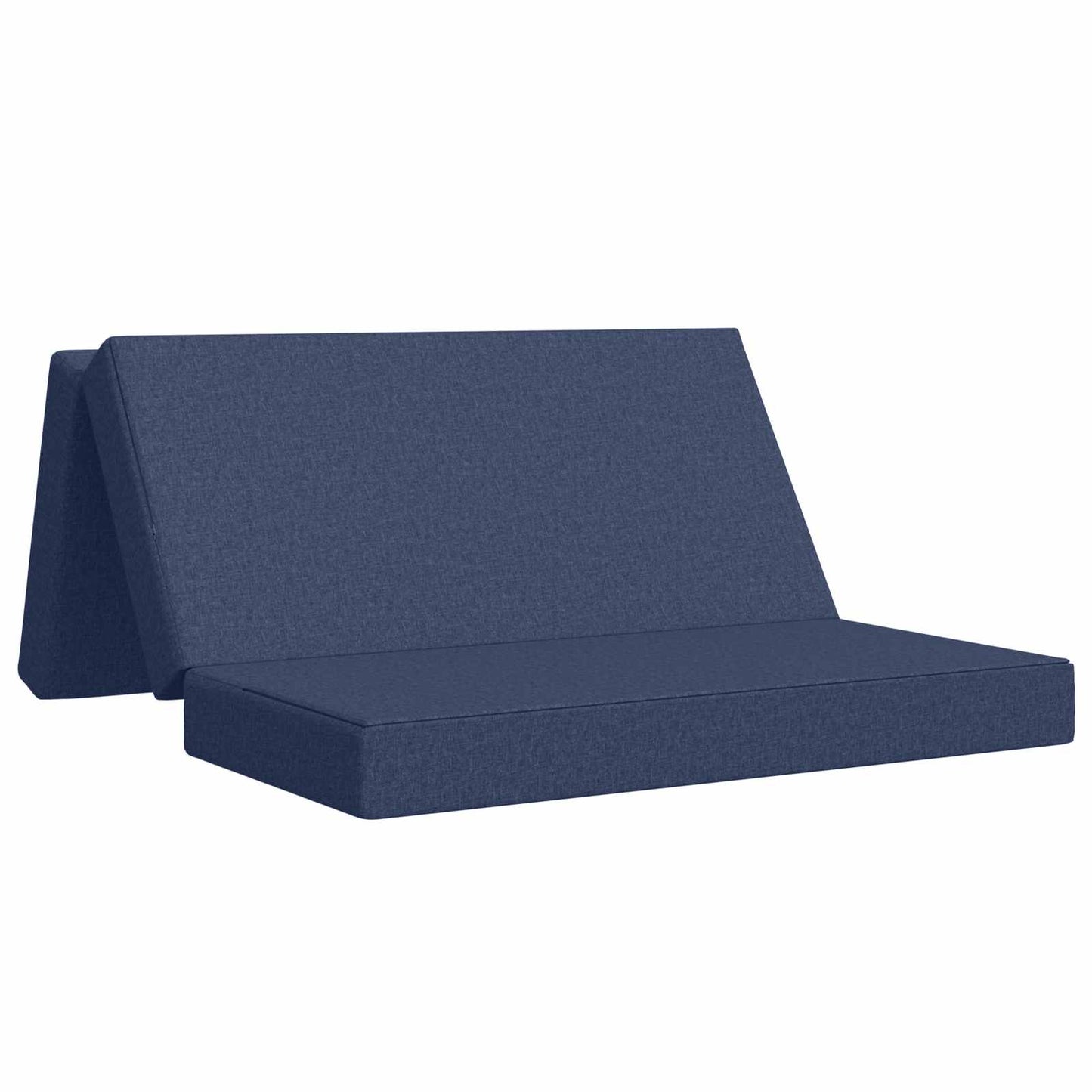Vouwbare Bankbed 160 x 67 x 45 cm Blauw is nu te koop bij PeponiXL, paradijselijk wonen!