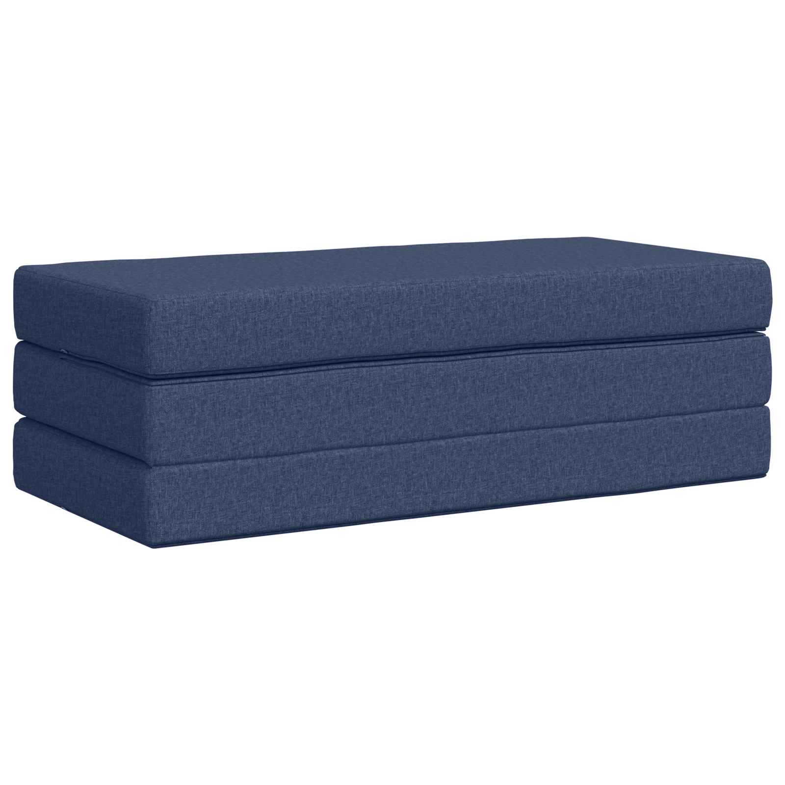 Vouwbare Bankbed 160 x 67 x 45 cm Blauw is nu te koop bij PeponiXL, paradijselijk wonen!