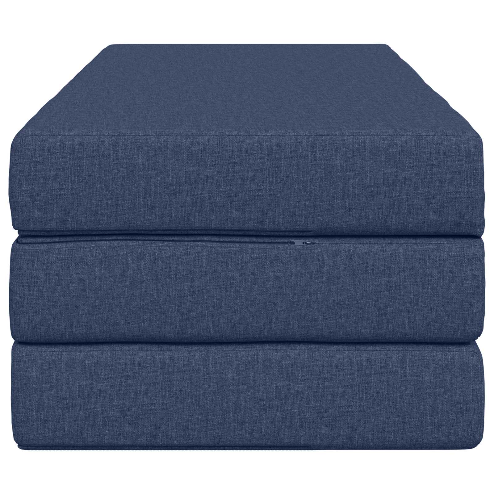 Vouwbare Bankbed 160 x 67 x 45 cm Blauw is nu te koop bij PeponiXL, paradijselijk wonen!