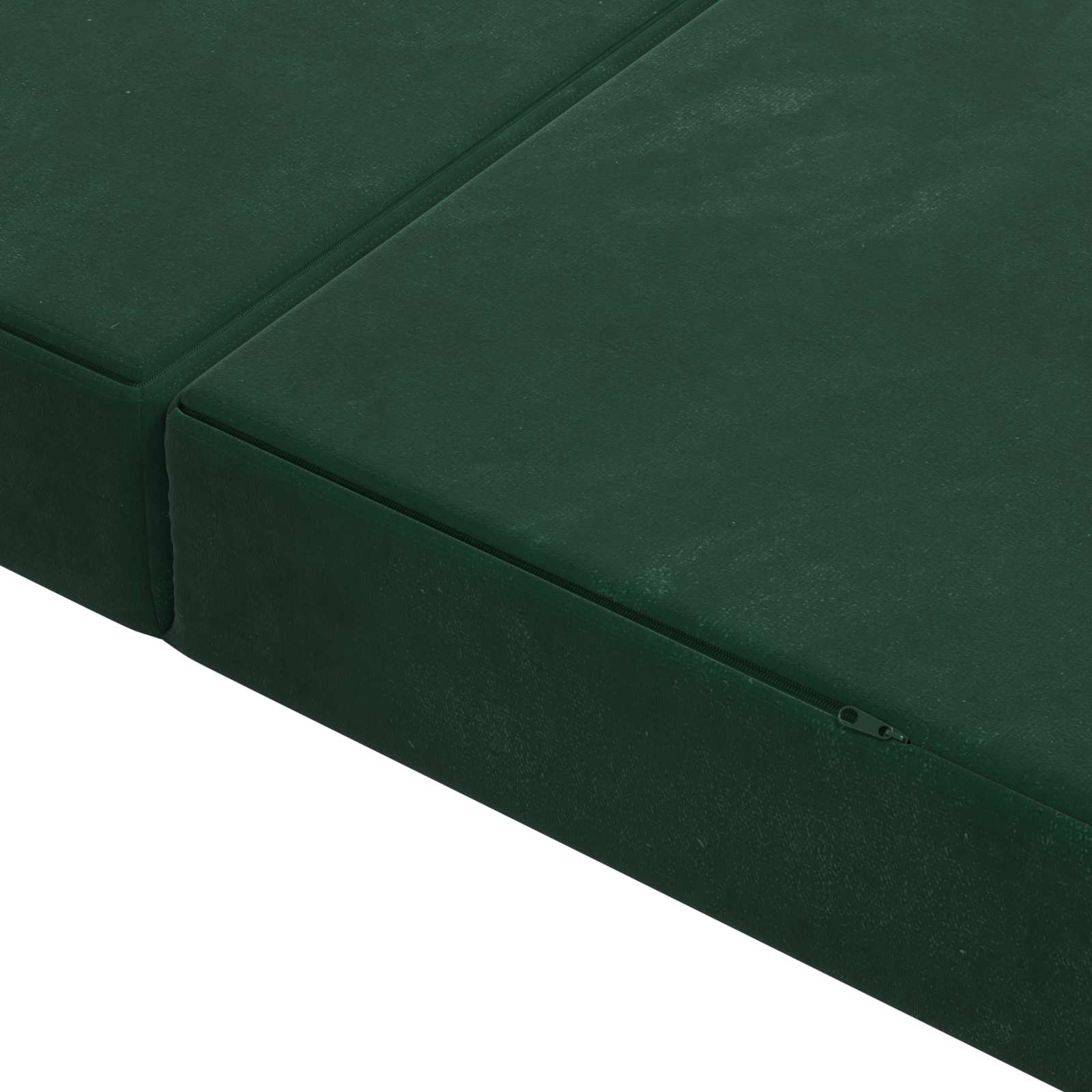 Vouwbare Bankbed 160 x 67 x 45 cm Donkergroen is nu te koop bij PeponiXL, paradijselijk wonen!