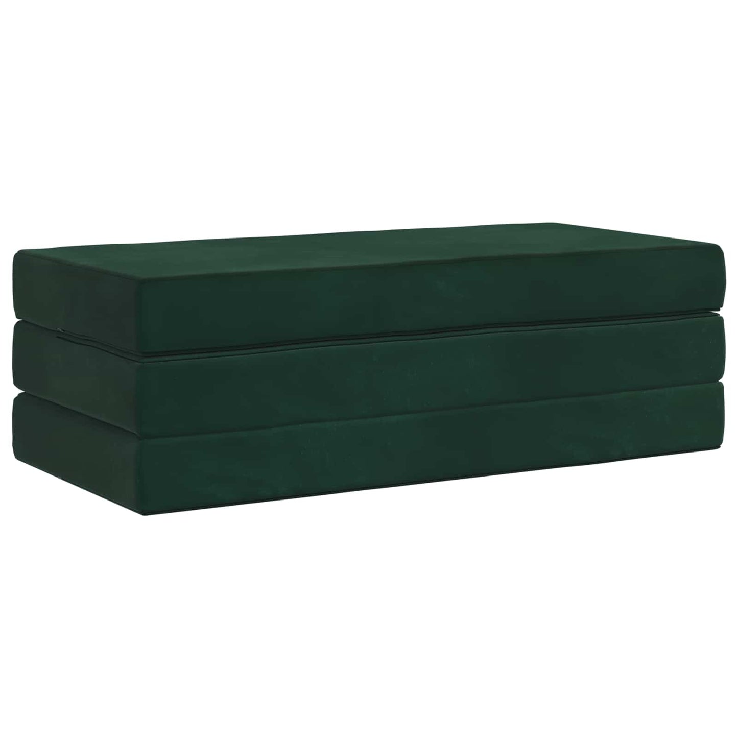 Vouwbare Bankbed 160 x 67 x 45 cm Donkergroen is nu te koop bij PeponiXL, paradijselijk wonen!