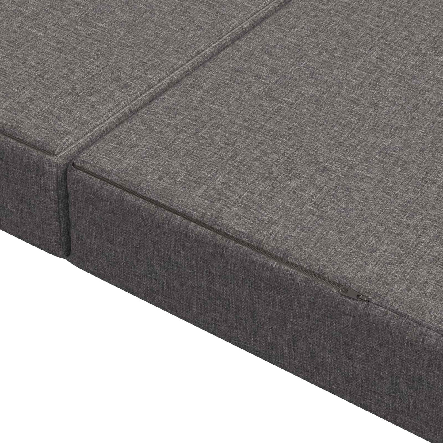 Vouwbare Bankbed 180 x 67 x 45 cm Lichtgrijs is nu te koop bij PeponiXL, paradijselijk wonen!