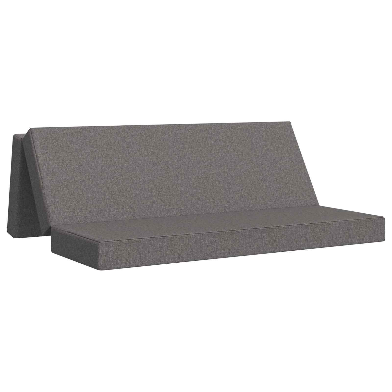 Vouwbare Bankbed 180 x 67 x 45 cm Lichtgrijs is nu te koop bij PeponiXL, paradijselijk wonen!