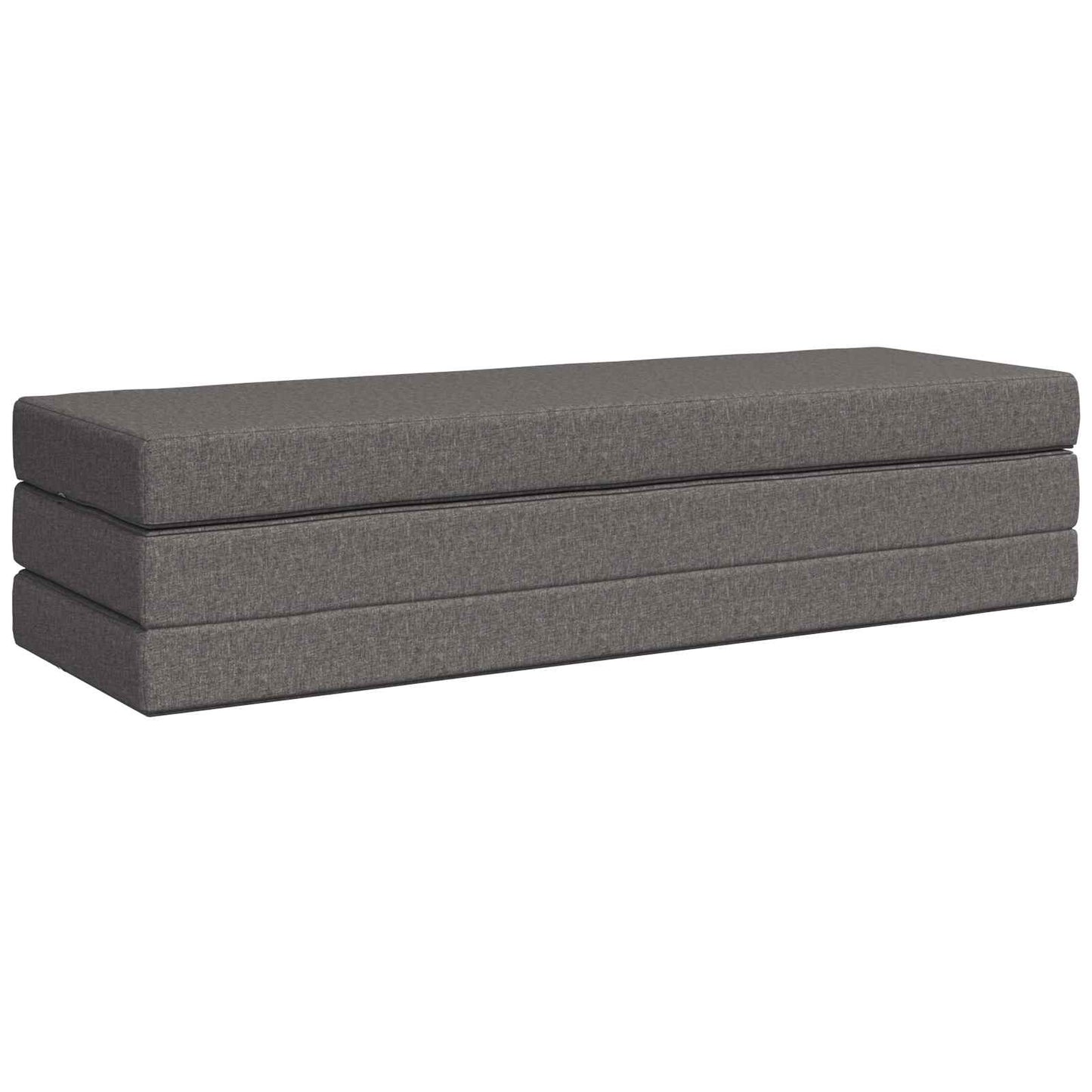 Vouwbare Bankbed 180 x 67 x 45 cm Lichtgrijs is nu te koop bij PeponiXL, paradijselijk wonen!
