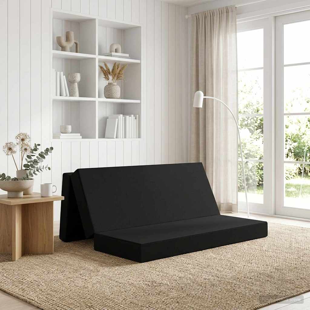 Vouwbare Bankbed 180 x 67 x 45 cm Zwart is nu te koop bij PeponiXL, paradijselijk wonen!