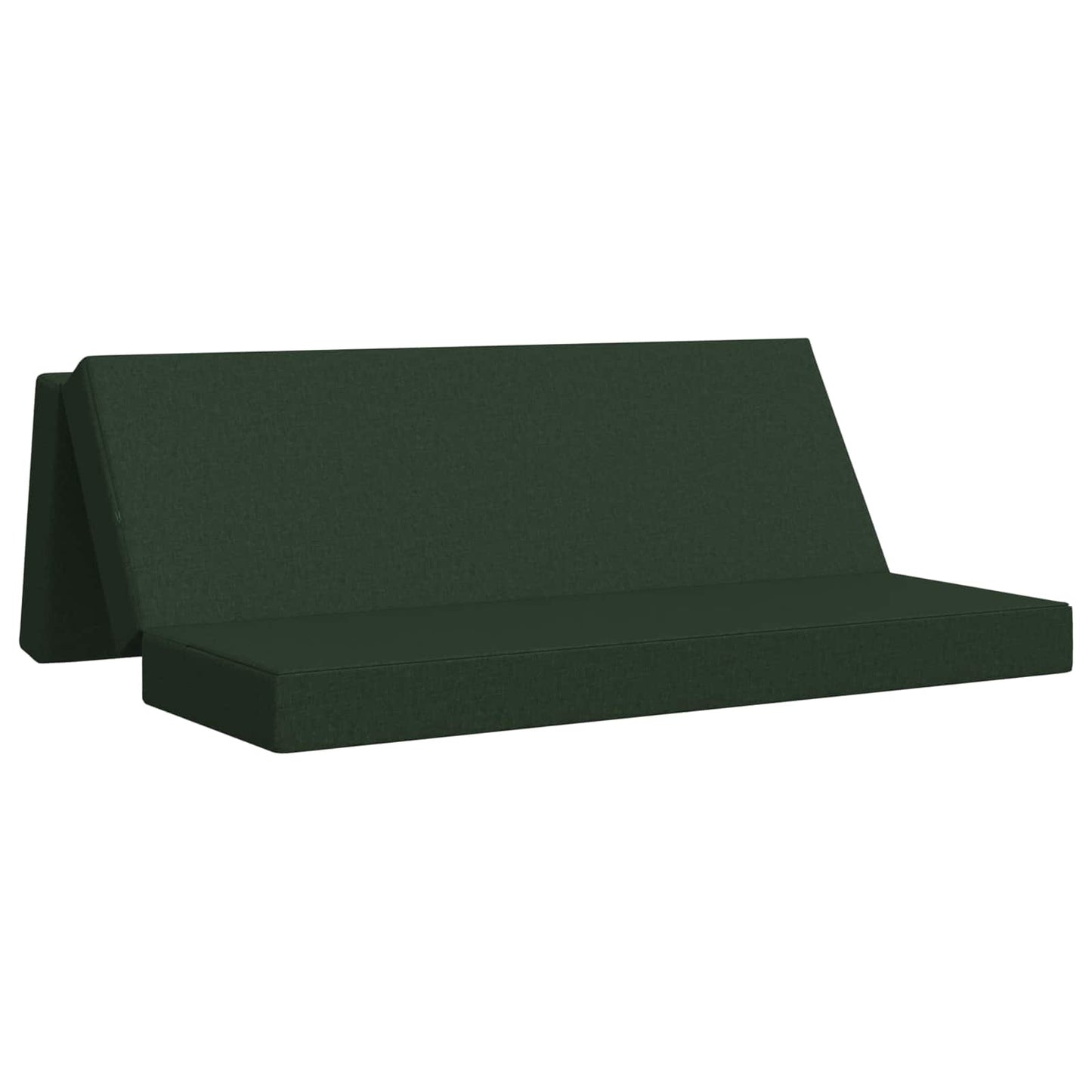 Vouwbare Bankbed 180 x 67 x 45 cm Donkergroen is nu te koop bij PeponiXL, paradijselijk wonen!