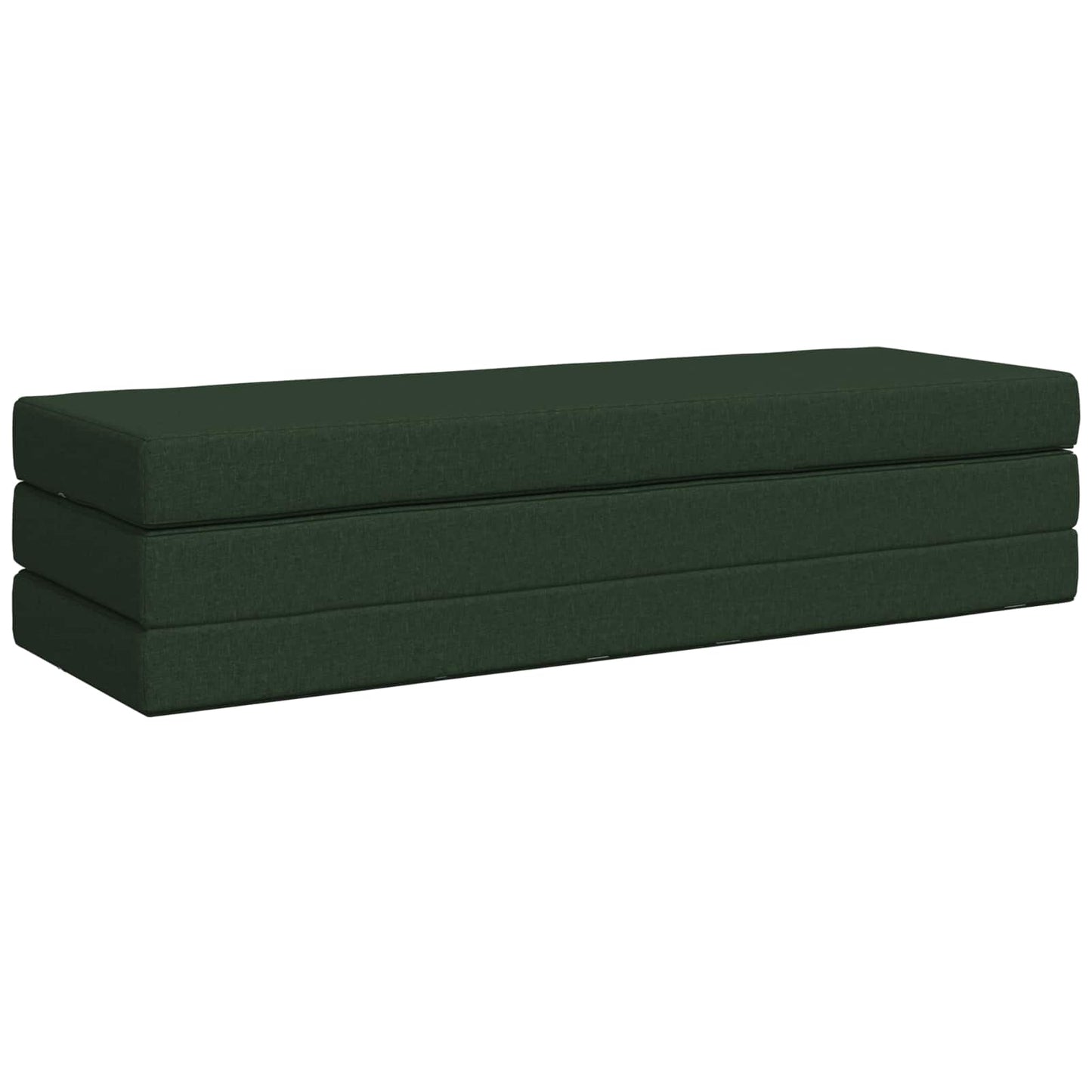 Vouwbare Bankbed 180 x 67 x 45 cm Donkergroen is nu te koop bij PeponiXL, paradijselijk wonen!