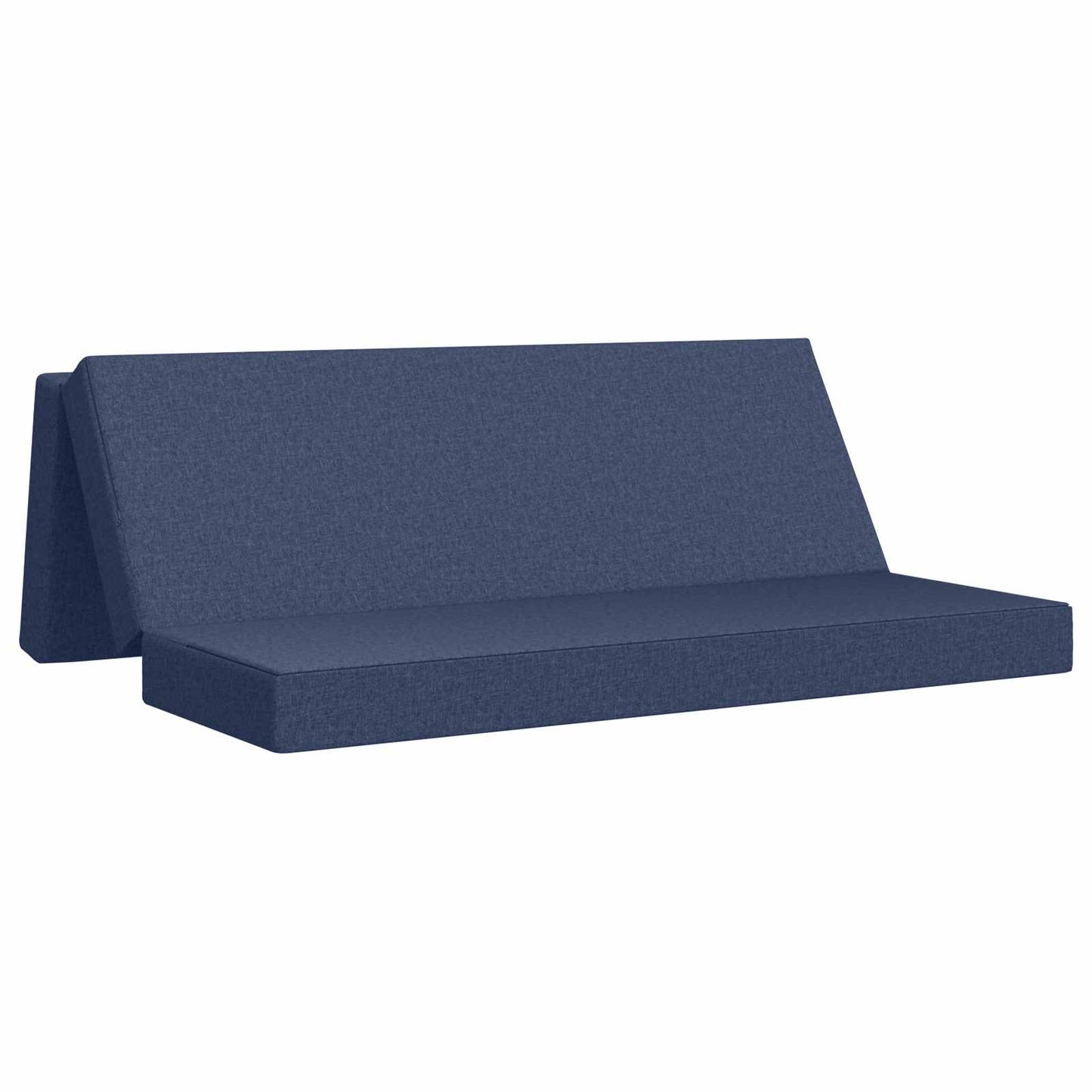 Vouwbare Bankbed 180 x 67 x 45 cm Blauw is nu te koop bij PeponiXL, paradijselijk wonen!
