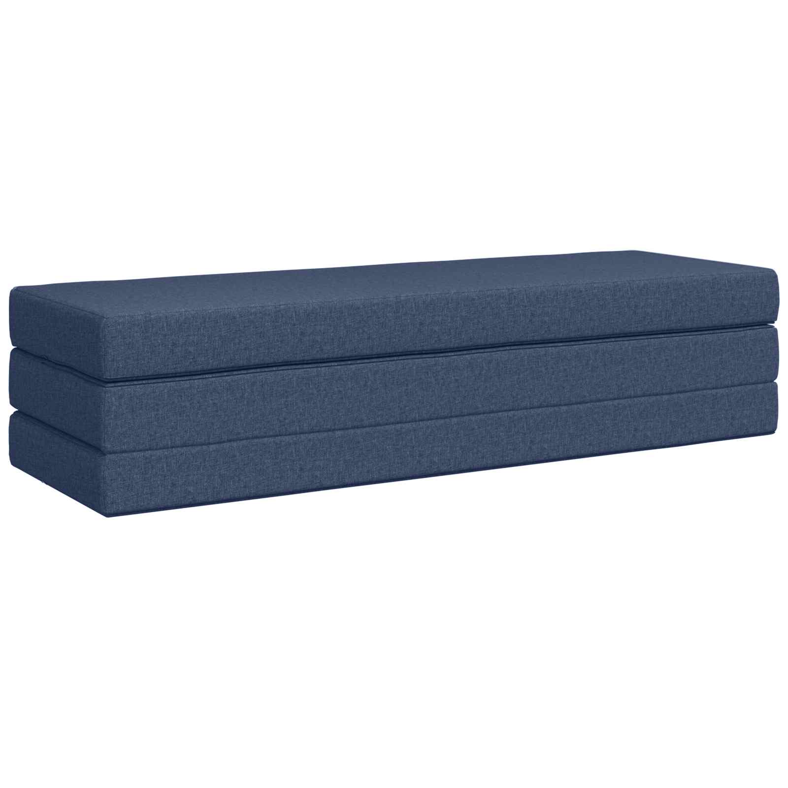 Vouwbare Bankbed 180 x 67 x 45 cm Blauw is nu te koop bij PeponiXL, paradijselijk wonen!