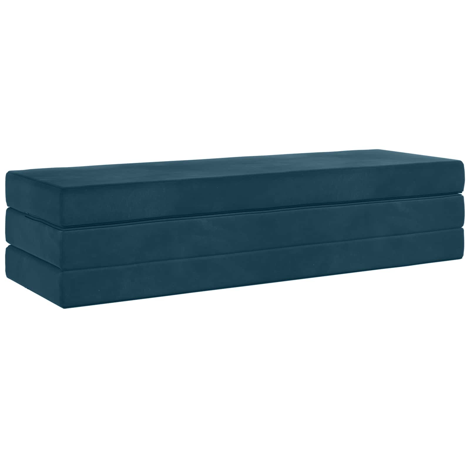 Vouwbare Bankbed 180 x 67 x 45 cm Blauw is nu te koop bij PeponiXL, paradijselijk wonen!
