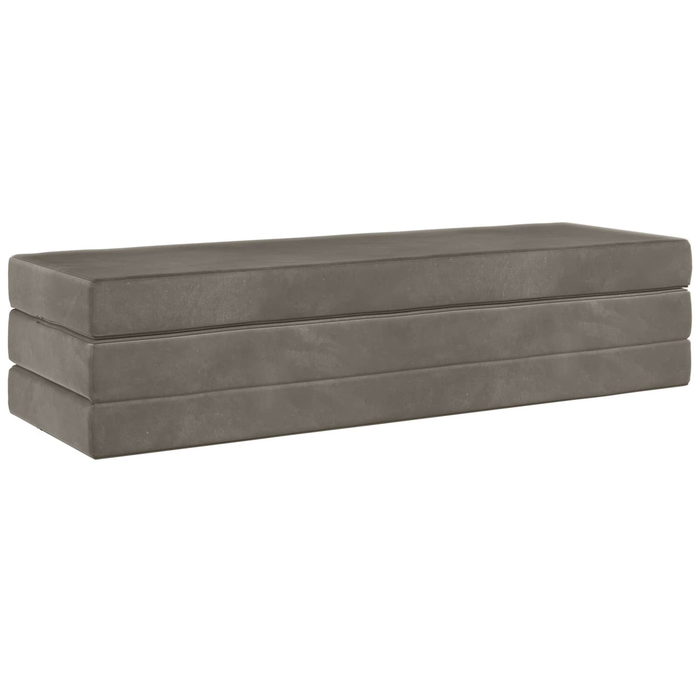 Vouwbare Bankbed 180 x 67 x 45 cm Lichtgrijs is nu te koop bij PeponiXL, paradijselijk wonen!