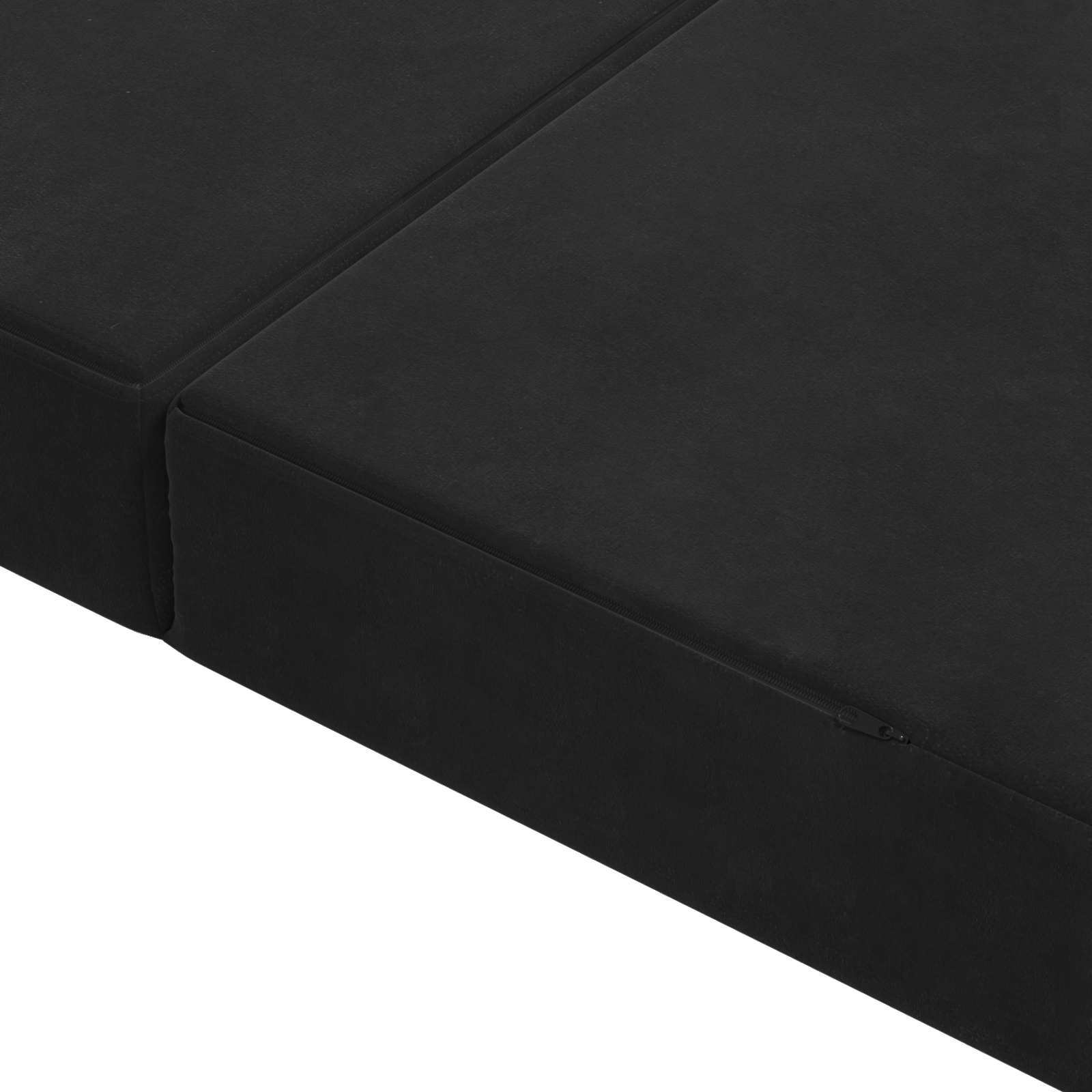 Vouwbare Bankbed 180 x 67 x 45 cm Zwart is nu te koop bij PeponiXL, paradijselijk wonen!