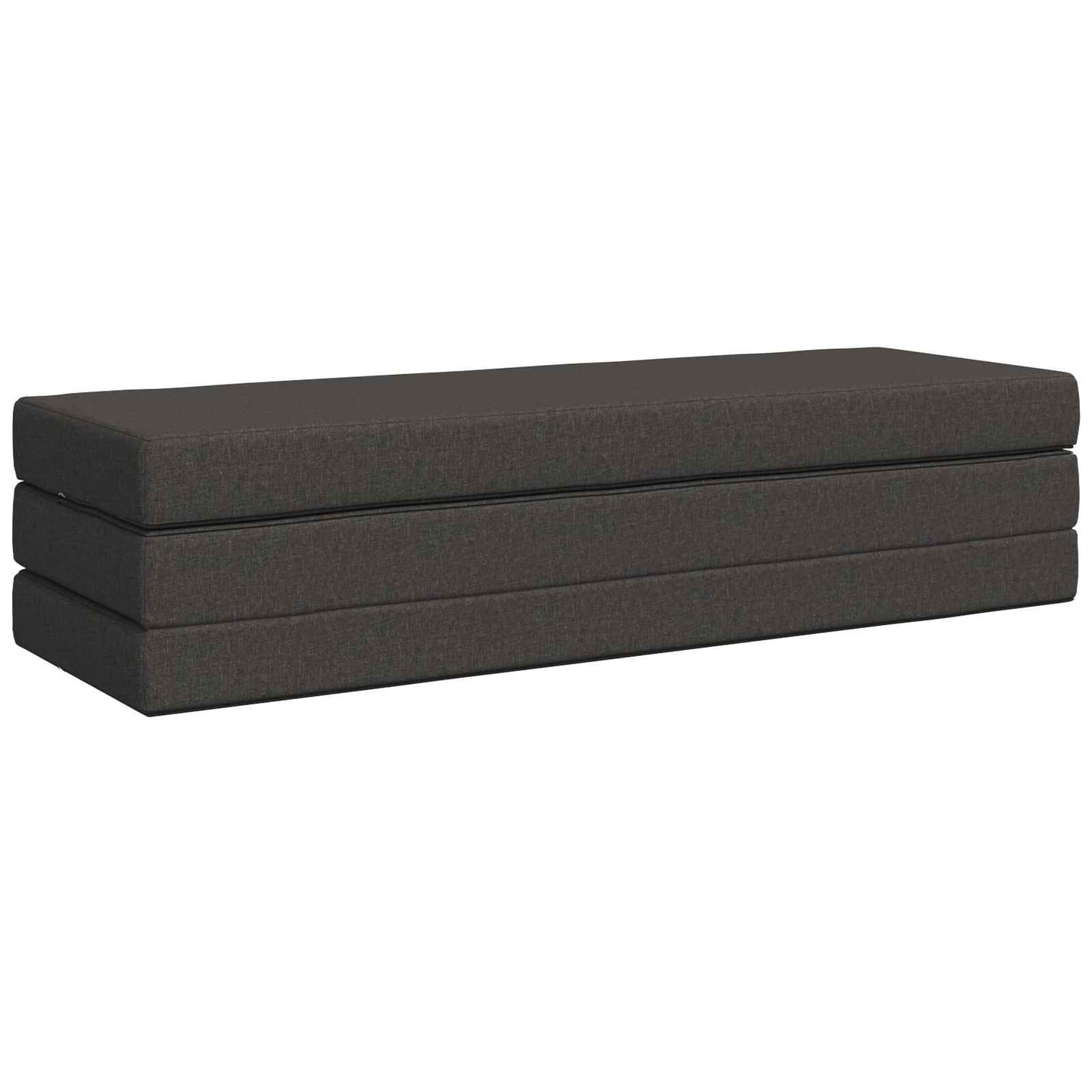 Vouwbare Bankbed 200 x 67 x 45 cm Donkergrijs is nu te koop bij PeponiXL, paradijselijk wonen!