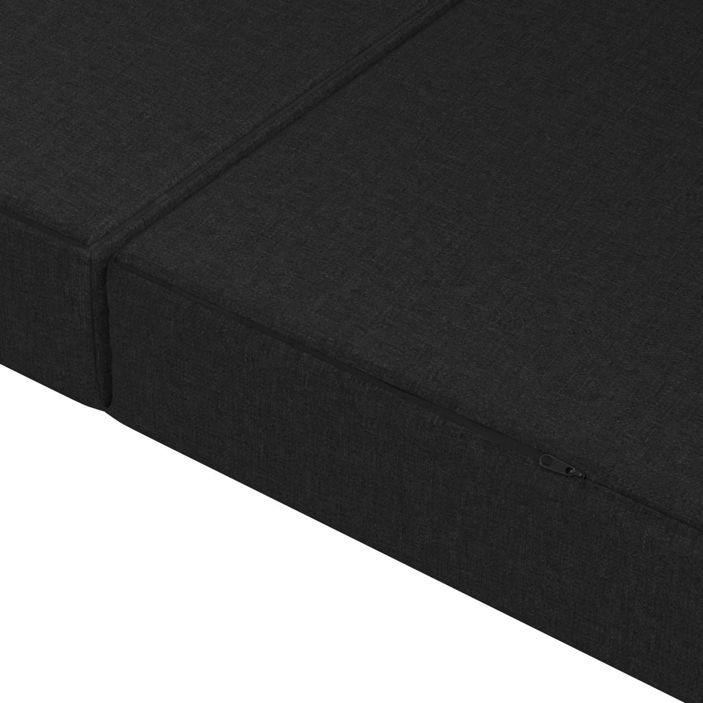 Vouwbare Bankbed 200 x 67 x 45 cm Zwart is nu te koop bij PeponiXL, paradijselijk wonen!