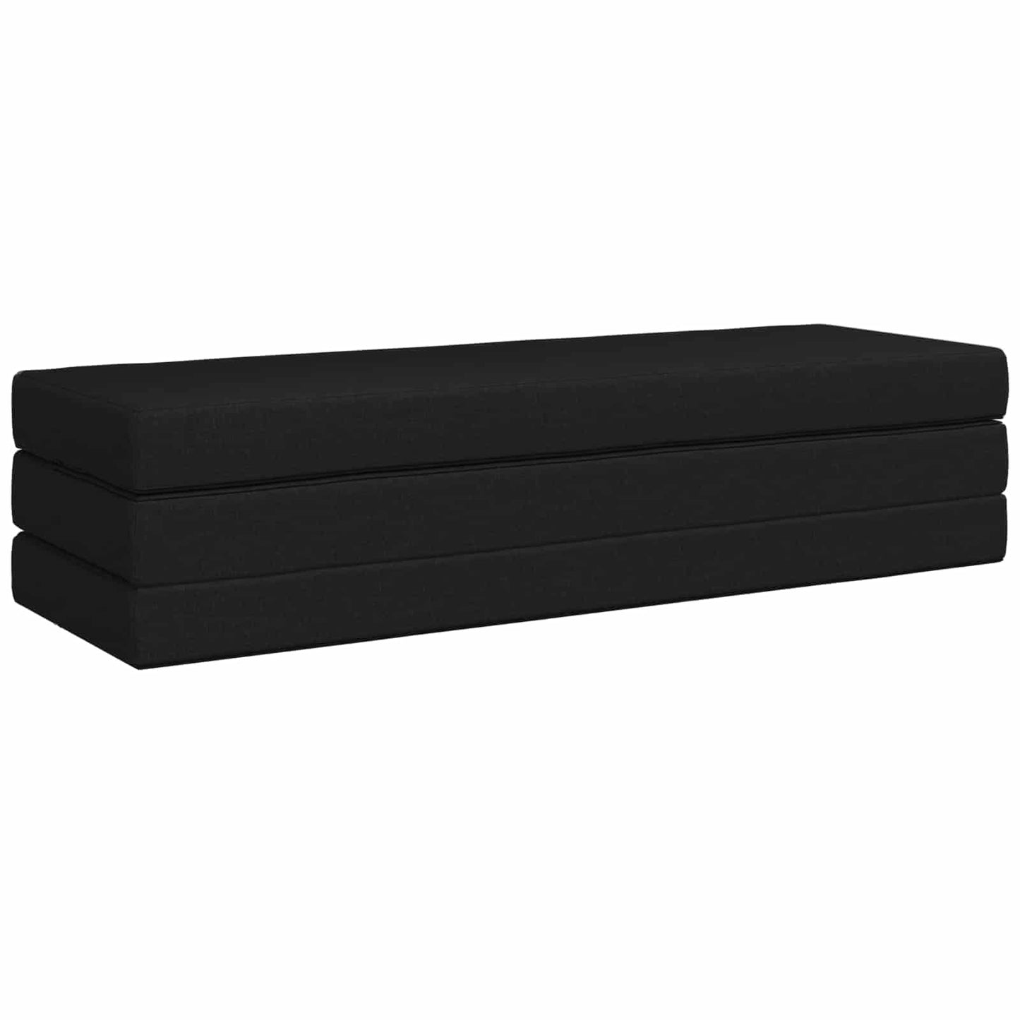 Vouwbare Bankbed 200 x 67 x 45 cm Zwart is nu te koop bij PeponiXL, paradijselijk wonen!