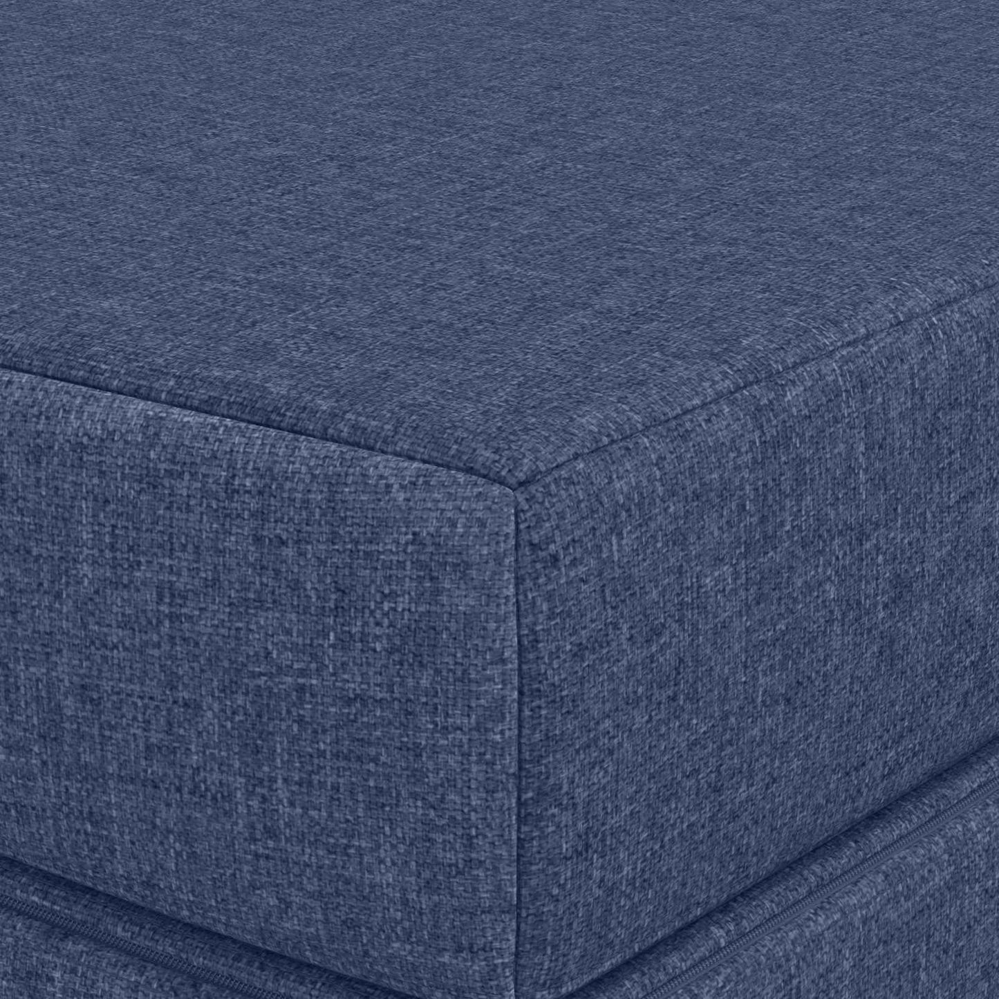 Vouwbare Bankbed 200 x 67 x 45 cm Blauw is nu te koop bij PeponiXL, paradijselijk wonen!