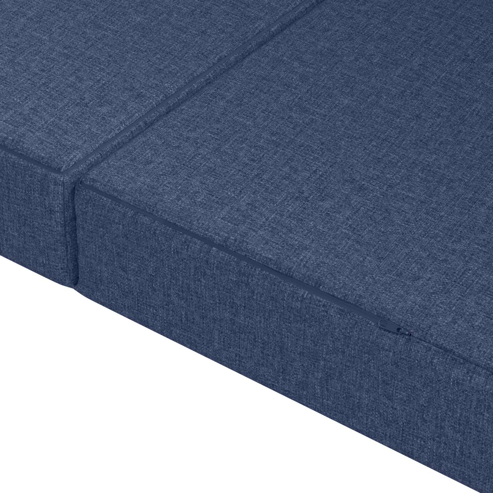 Vouwbare Bankbed 200 x 67 x 45 cm Blauw is nu te koop bij PeponiXL, paradijselijk wonen!