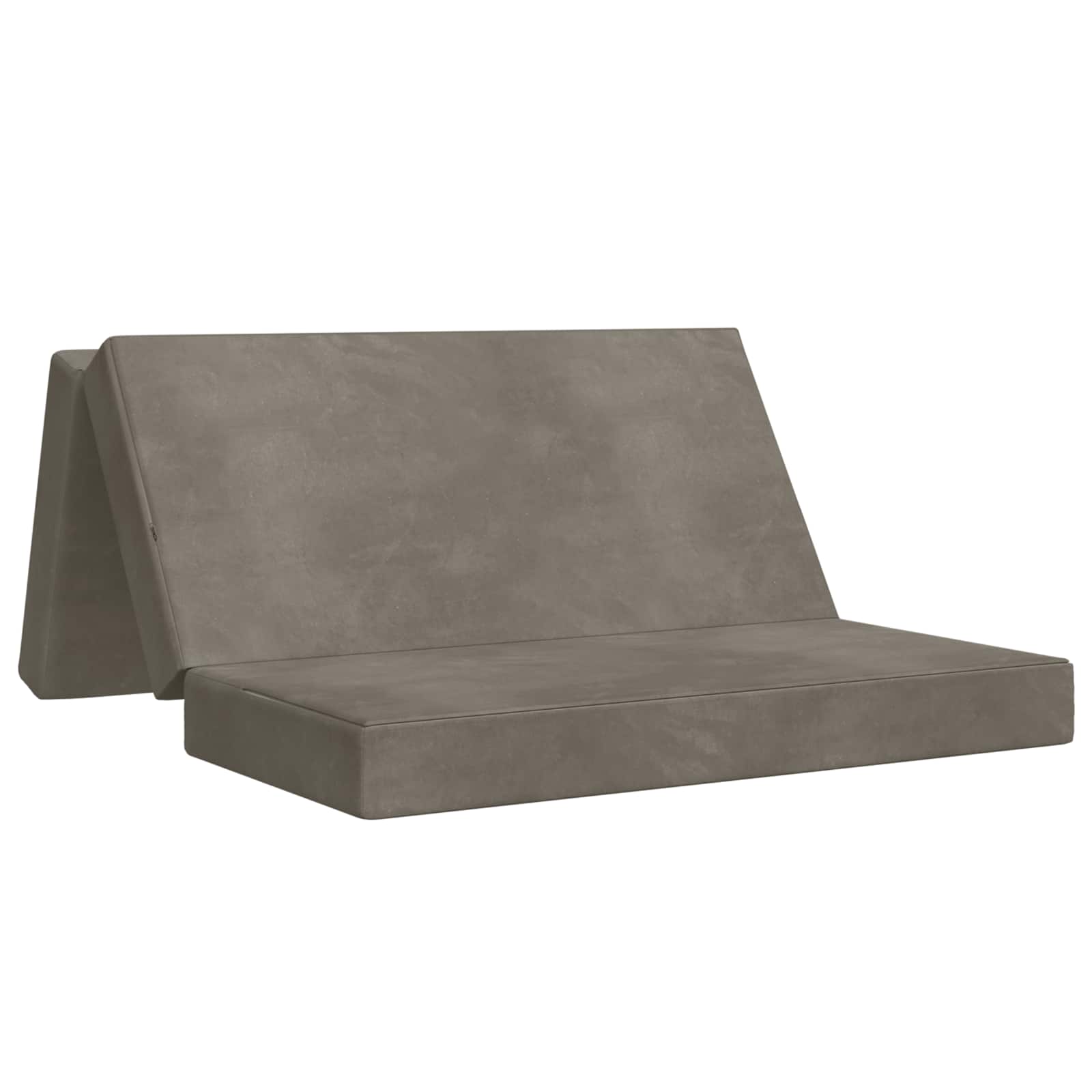 Vouwbare Bankbed 200 x 67 x 45 cm Lichtgrijs is nu te koop bij PeponiXL, paradijselijk wonen!