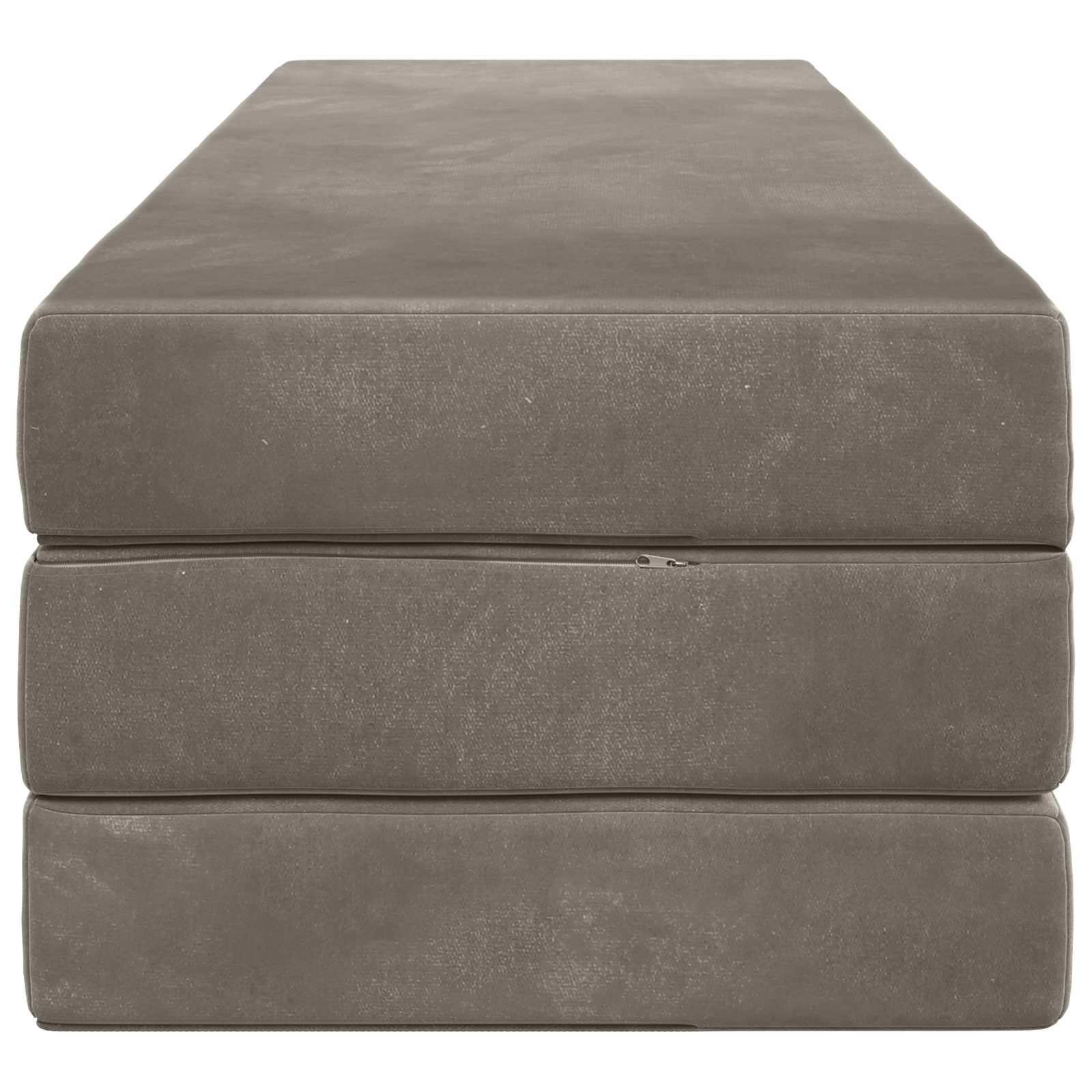 Vouwbare Bankbed 200 x 67 x 45 cm Lichtgrijs is nu te koop bij PeponiXL, paradijselijk wonen!